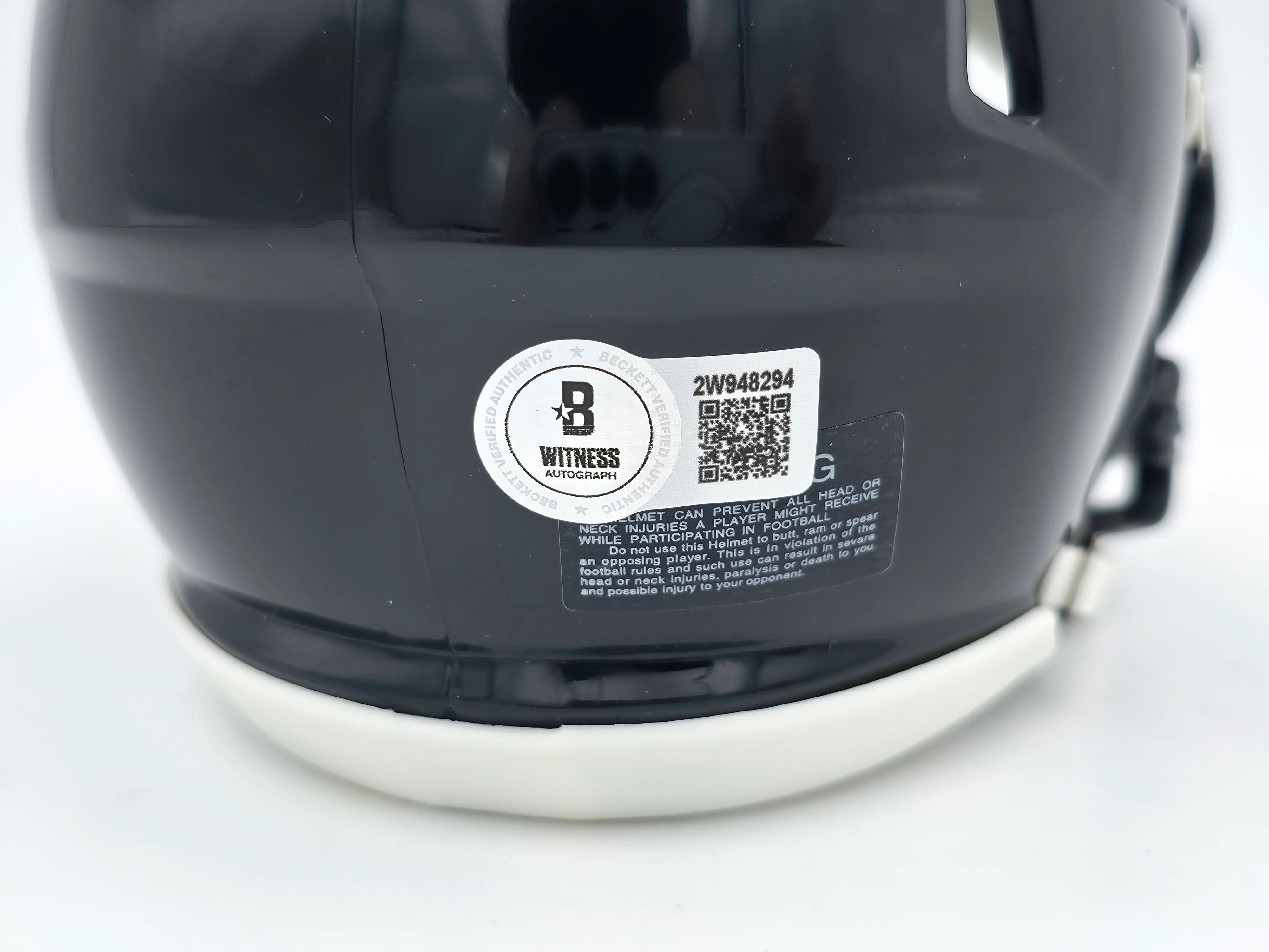 DeSean Jackson Autographed Philadelphia Eagles 2022 Alternate Black Speed Mini Helmet Beckett BAS Witness Stock #243642 - Image 5