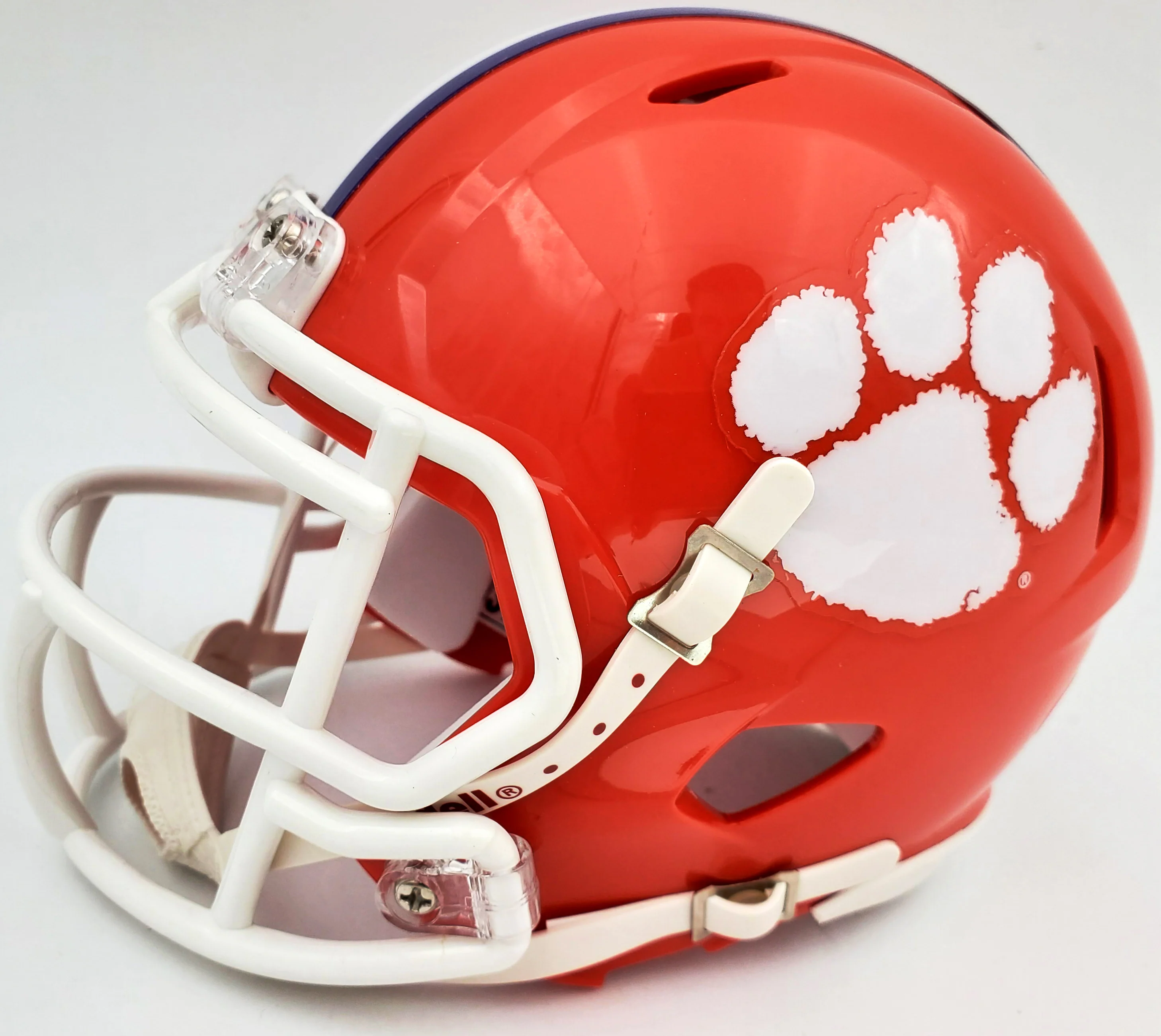 Deshaun Watson Autographed Clemson Tigers Orange Speed Mini Helmet Beckett BAS Stock #113704 - Image 4