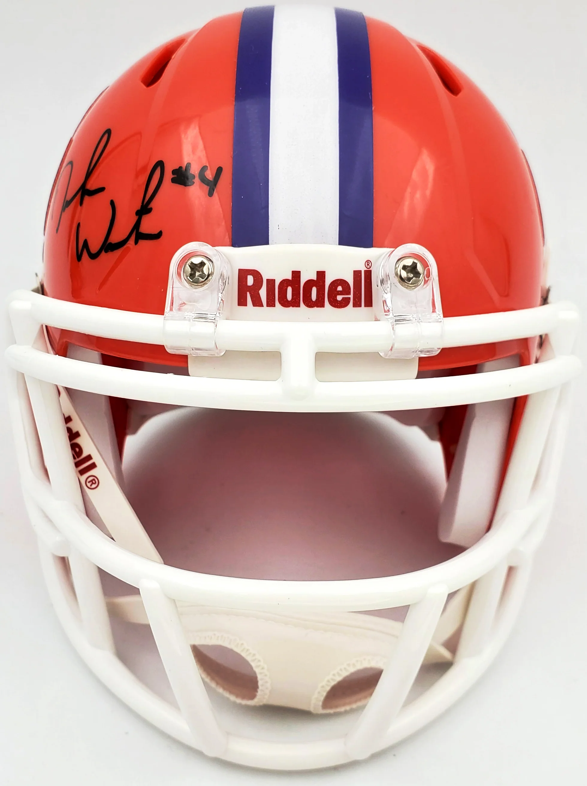 Deshaun Watson Autographed Clemson Tigers Orange Speed Mini Helmet Beckett BAS Stock #113704 - Image 5