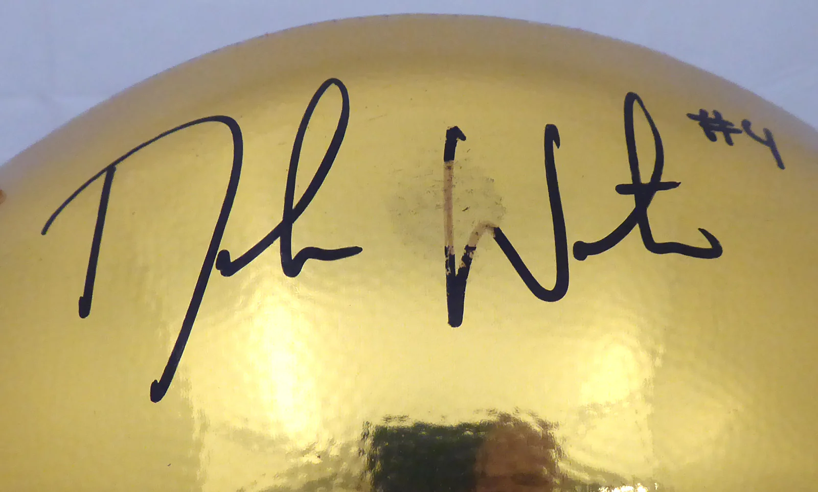 Deshaun Watson Autographed Wilson Gold Limited Edition Clemson Tigers National Champions Football (Smudged) Beckett BAS #I41472 - Image 2