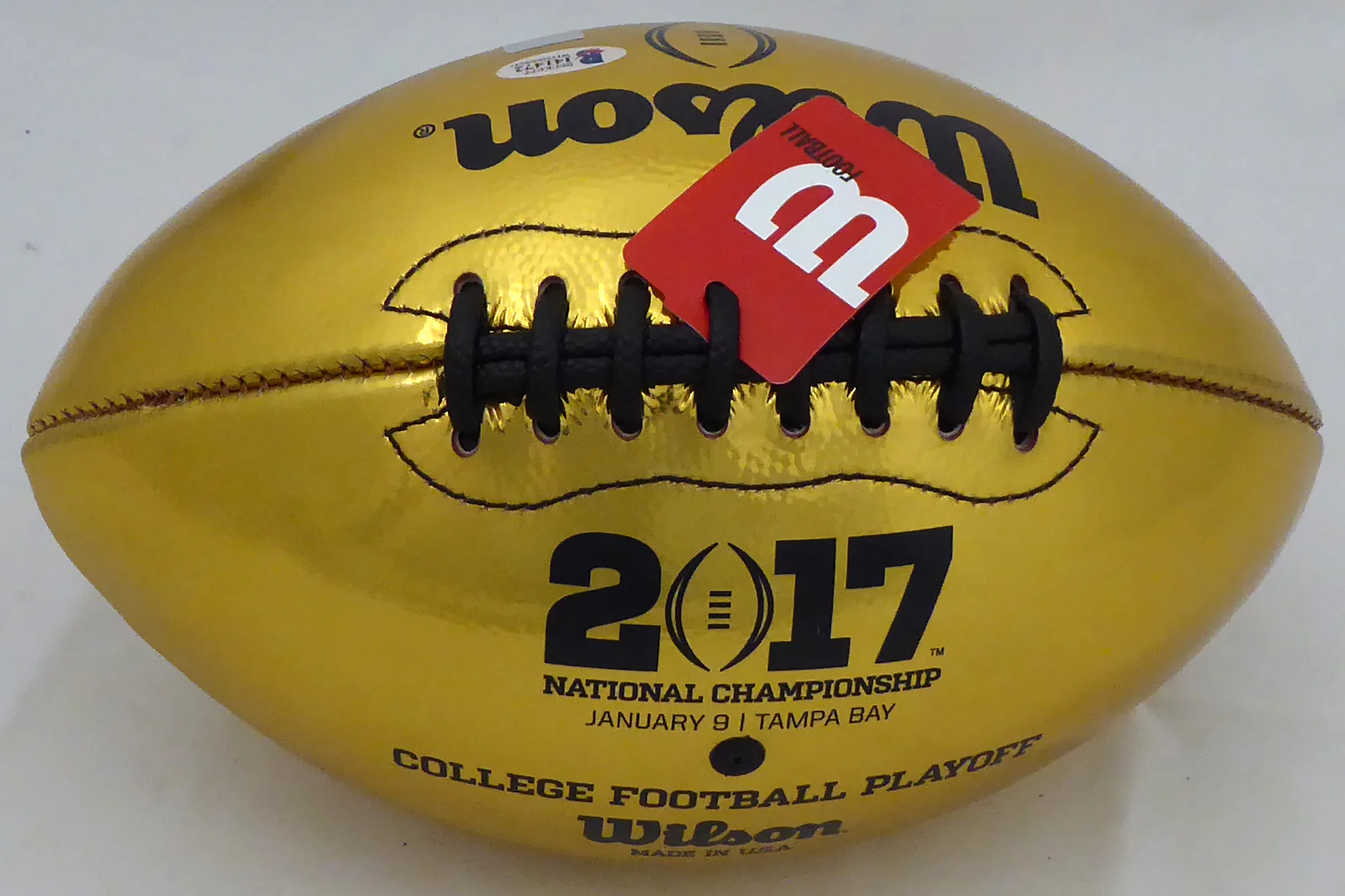 Deshaun Watson Autographed Wilson Gold Limited Edition Clemson Tigers National Champions Football (Smudged) Beckett BAS #I41472 - Image 4