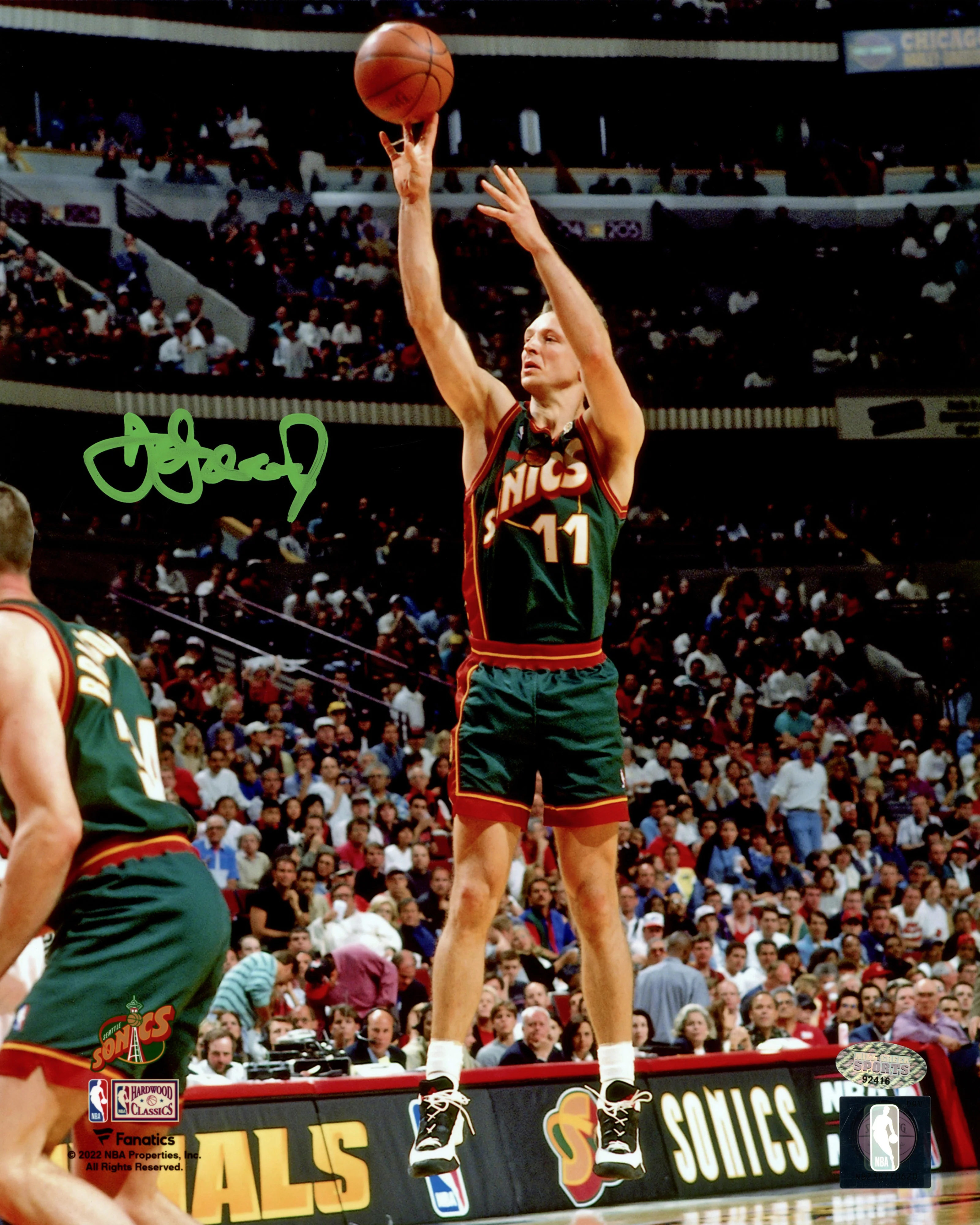 Detlef Schrempf Autographed Framed 8x10 Photo Seattle Supersonics MCS Holo Stock #256683 - Image 2