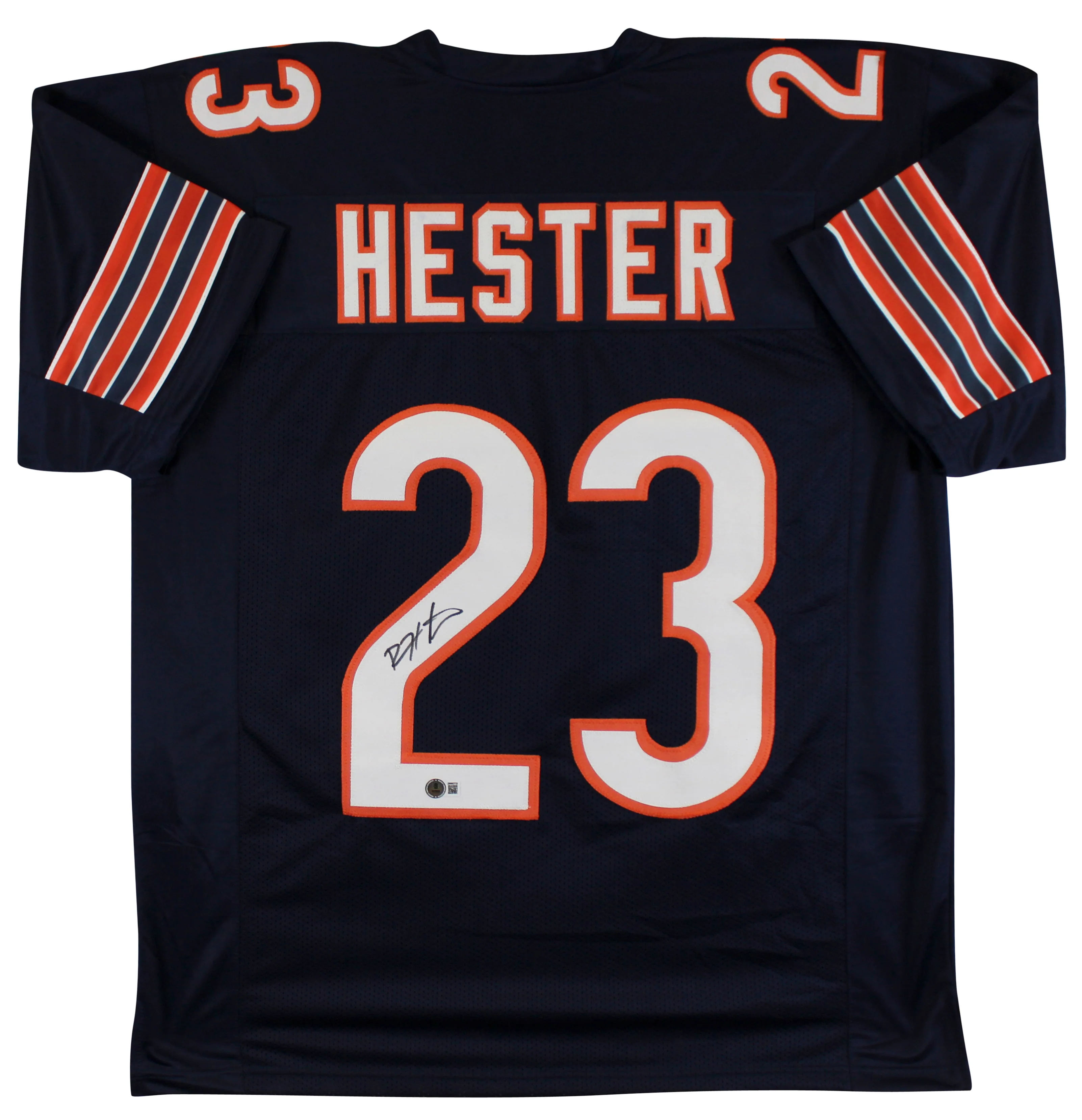 Devin Hester Authentic Signed Navy Pro Style Jersey Autographed BAS - Image 2
