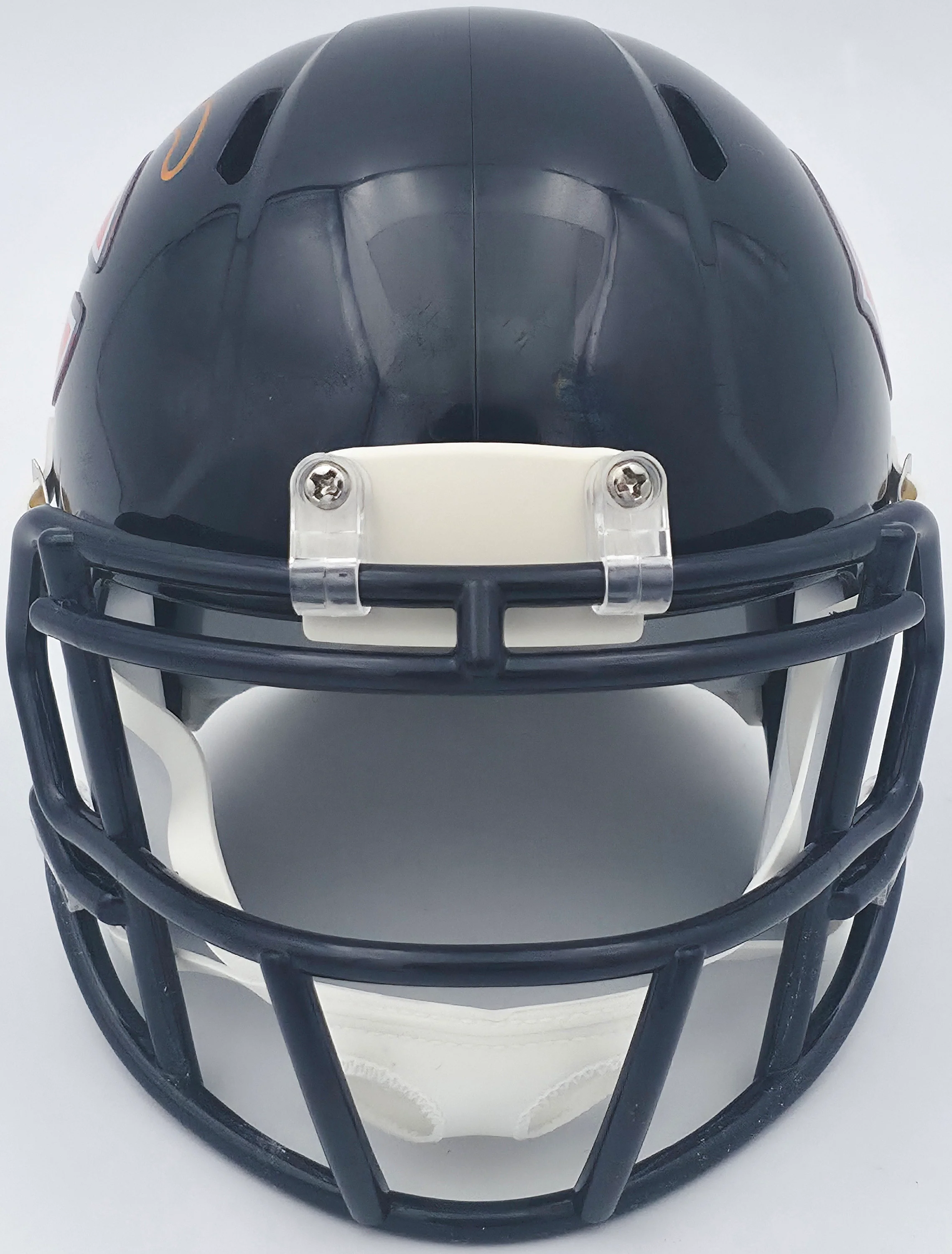 Devin Hester Autographed Chicago Bears Blue Speed Mini Helmet Beckett BAS QR #BS46487 - Image 3