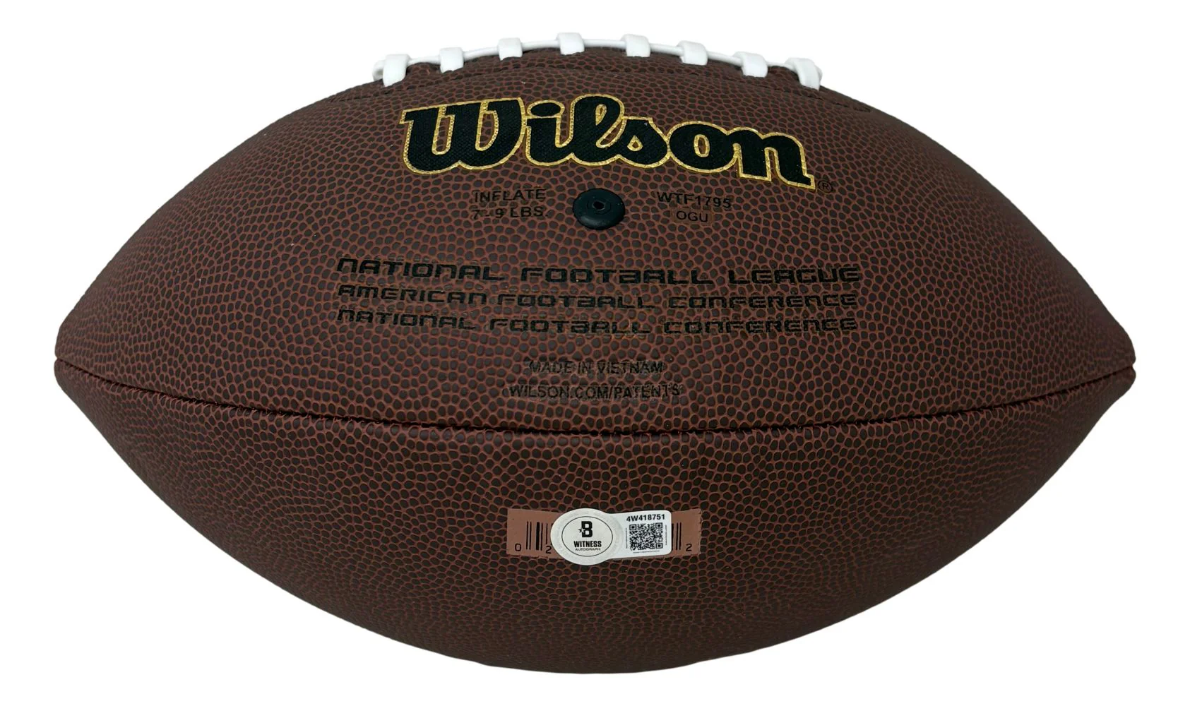 De'Von Achane Miami Dolphins Signed Wilson Super Grip Football BAS - Image 3