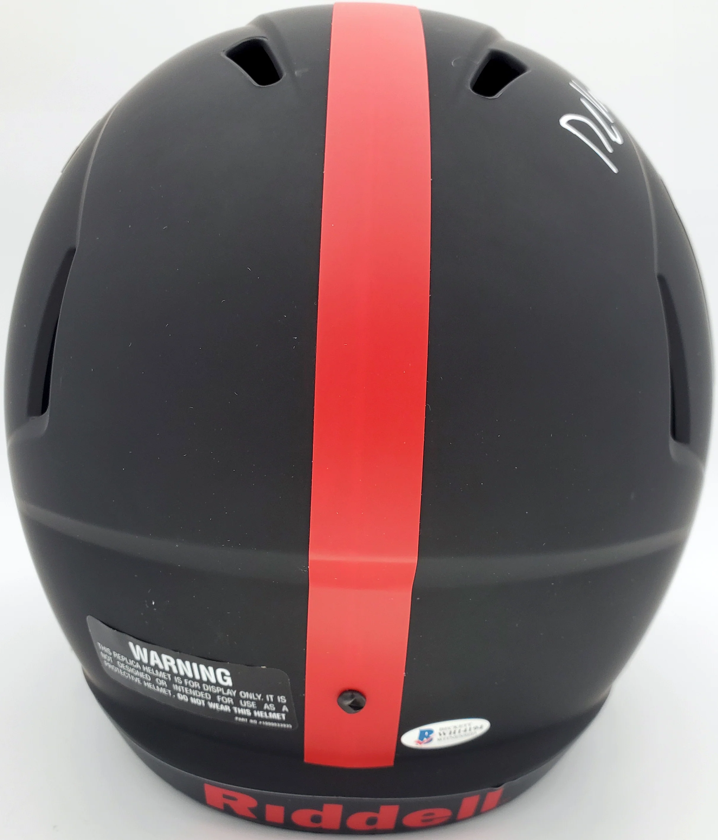 Devonta Smith Autographed Alabama Crimson Tide Eclipse Black Full Size Replica Speed Helmet "Smitty" Beckett BAS Stock #191974 - Image 3