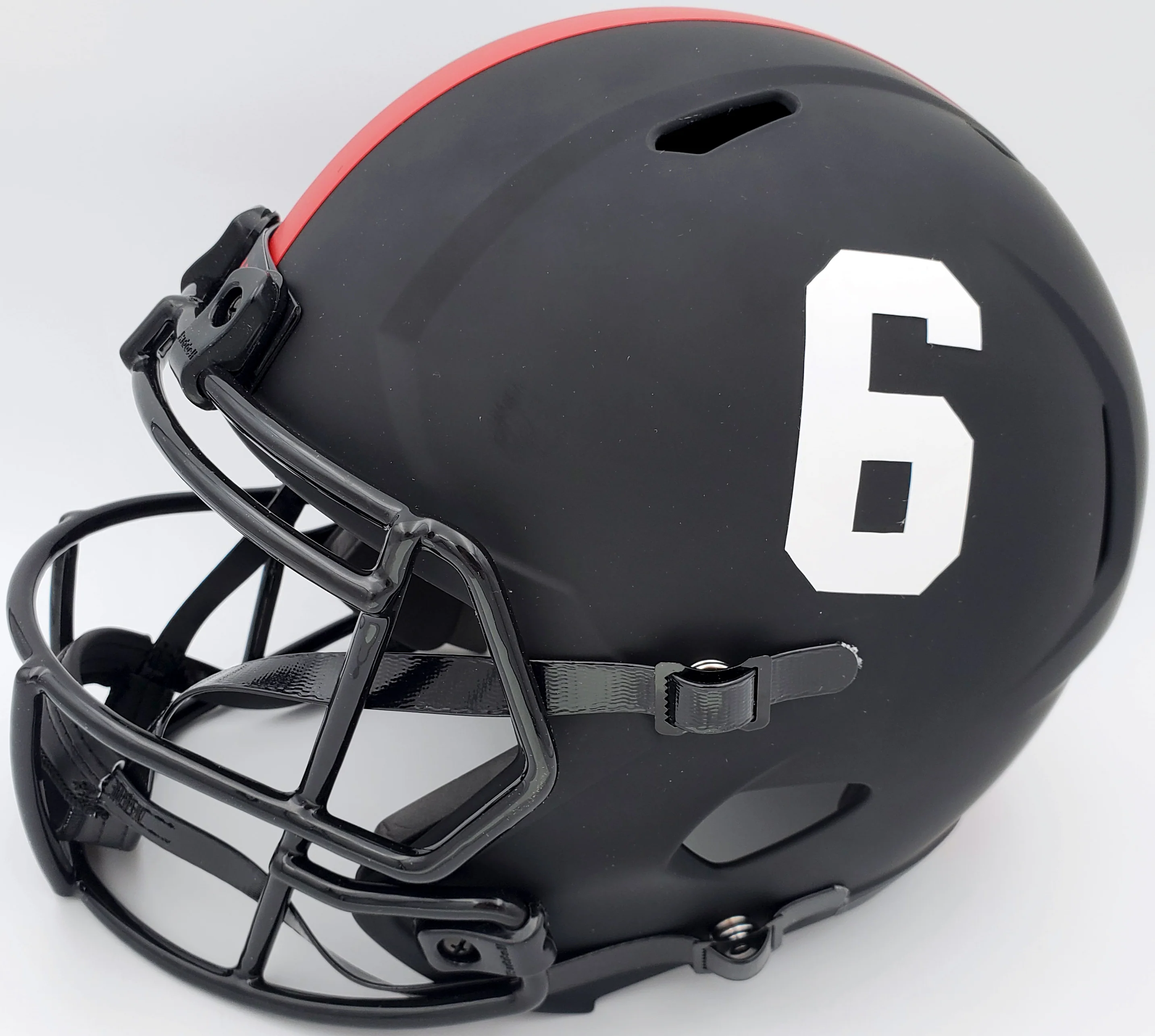 Devonta Smith Autographed Alabama Crimson Tide Eclipse Black Full Size Replica Speed Helmet "Smitty" Beckett BAS Stock #191974 - Image 5