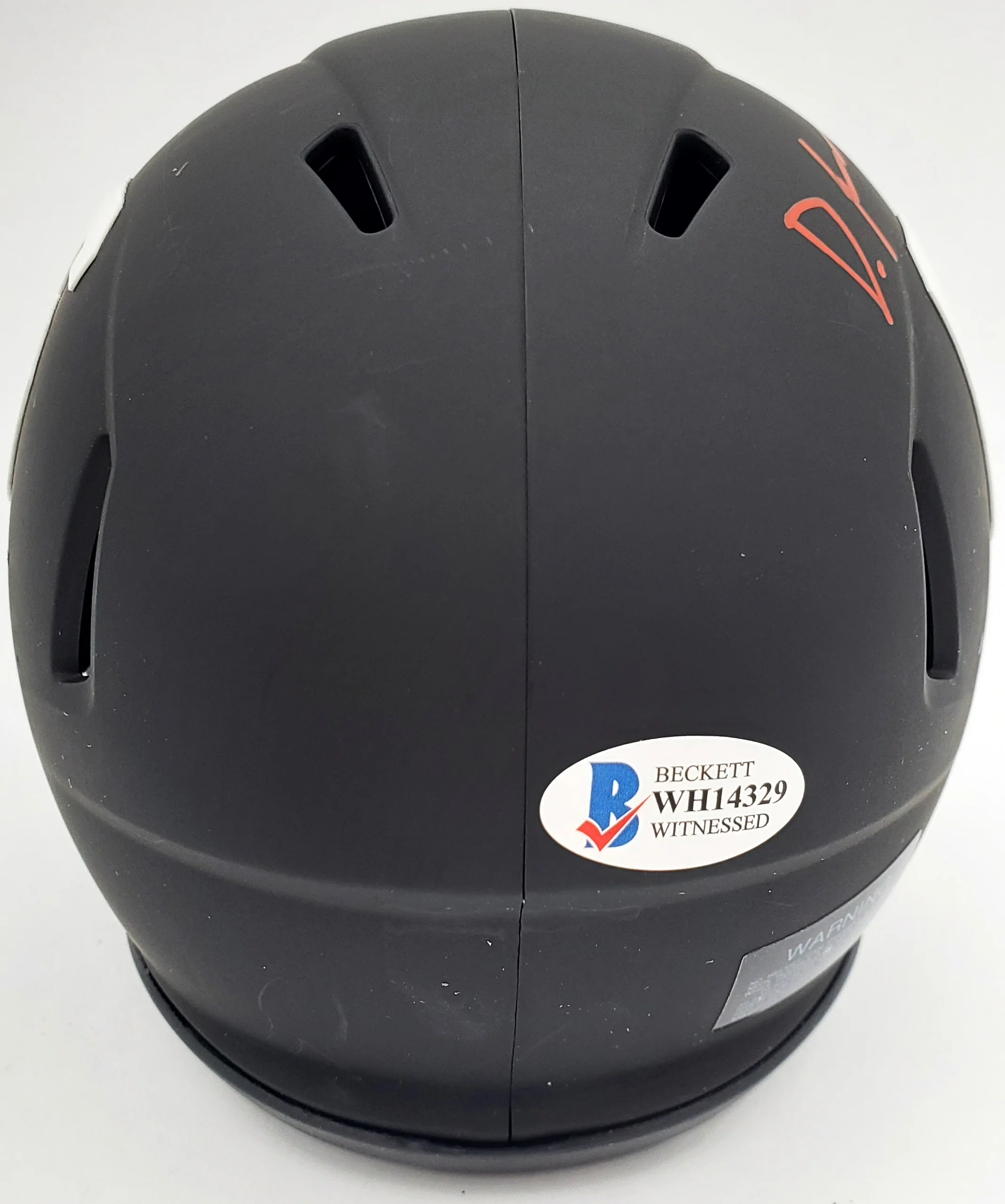 Devonta Smith Autographed Alabama Crimson Tide Eclipse Black Speed Mini Helmet "Heisman 2020" Beckett BAS Stock #191981 - Image 3
