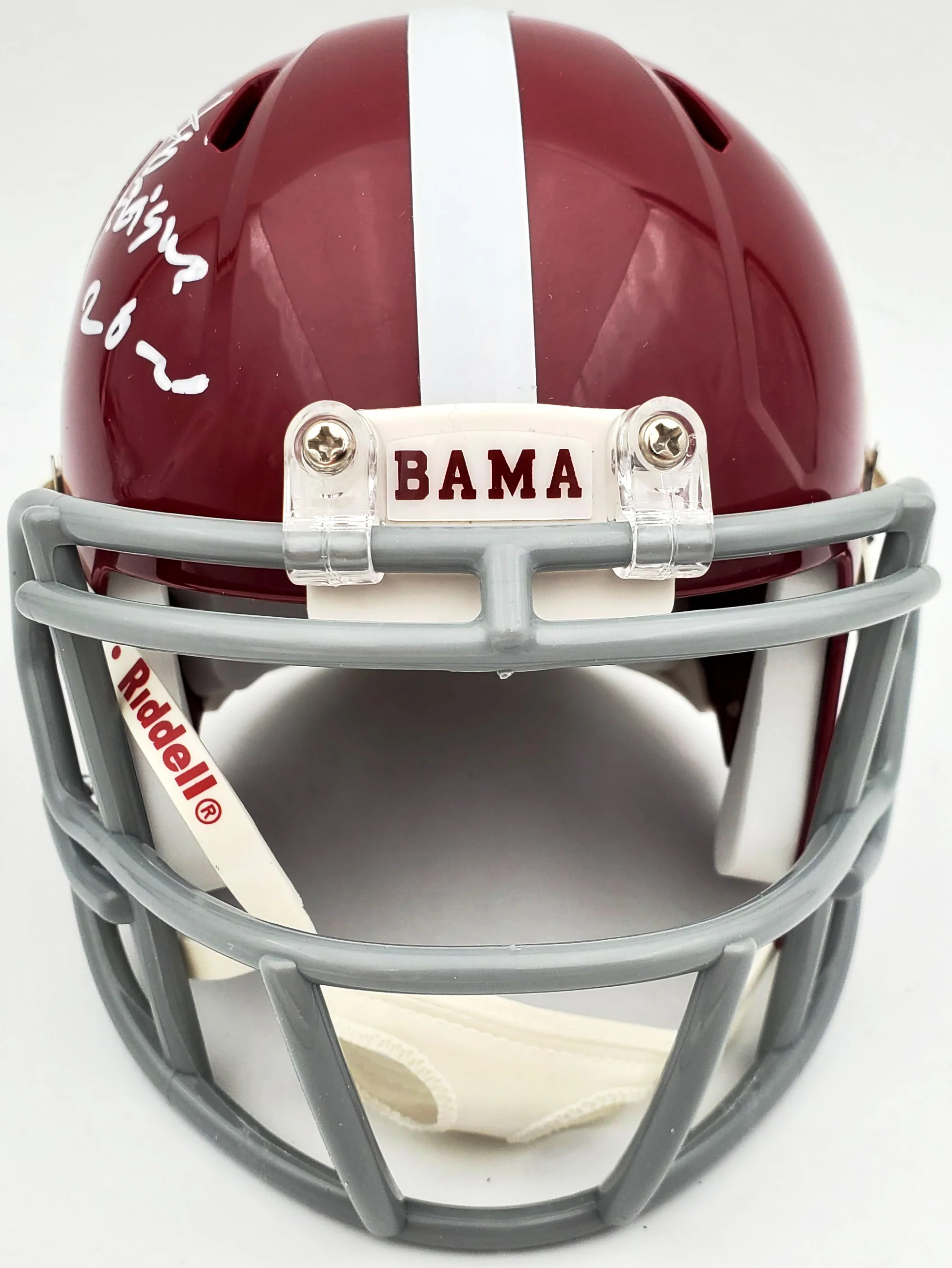 Devonta Smith Autographed Alabama Crimson Tide Speed Mini Helmet "Heisman 2020" Beckett BAS Stock #189552 - Image 5
