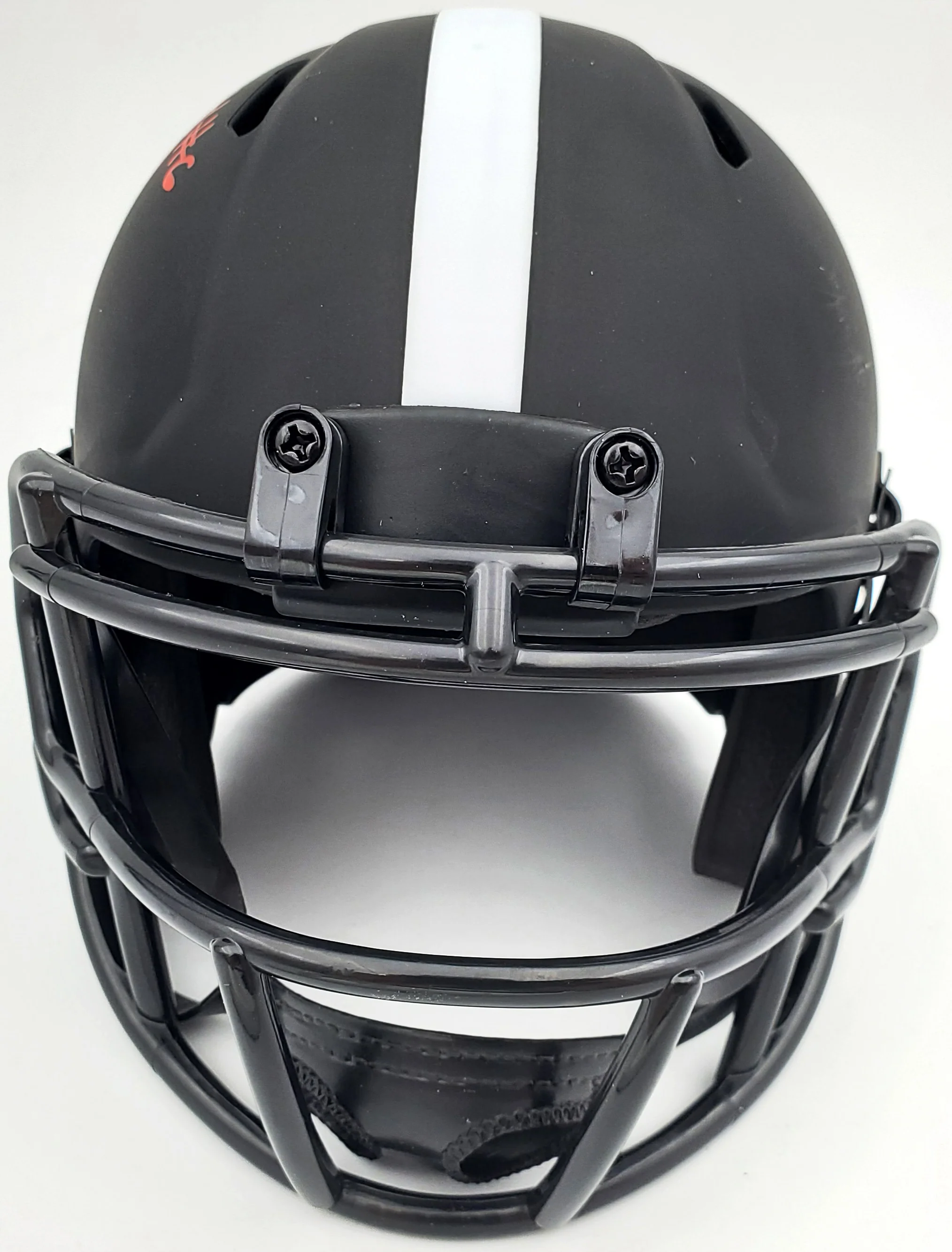 Devonta Smith Autographed Eclipse Black Alabama Crimson Tide Speed Mini Helmet Beckett BAS Stock #189550 - Image 5