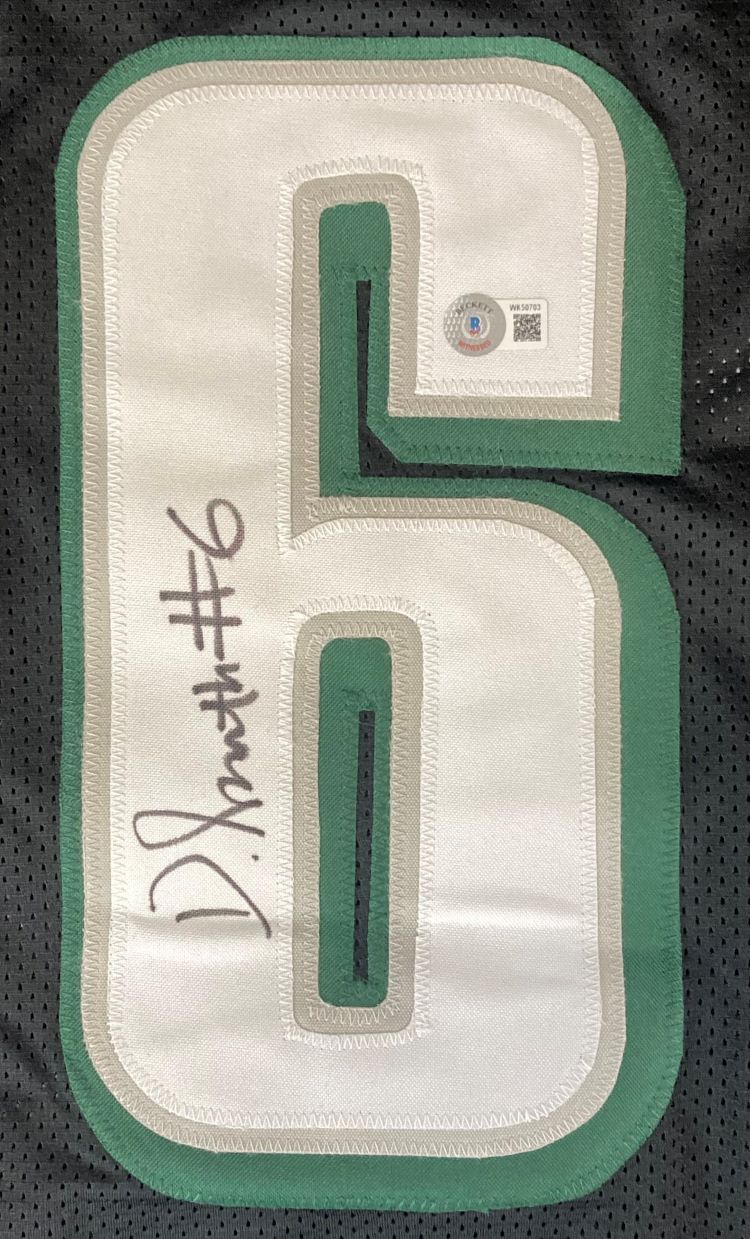 Devonta Smith Philadelphia Signed Black Football Jersey BAS - Image 2