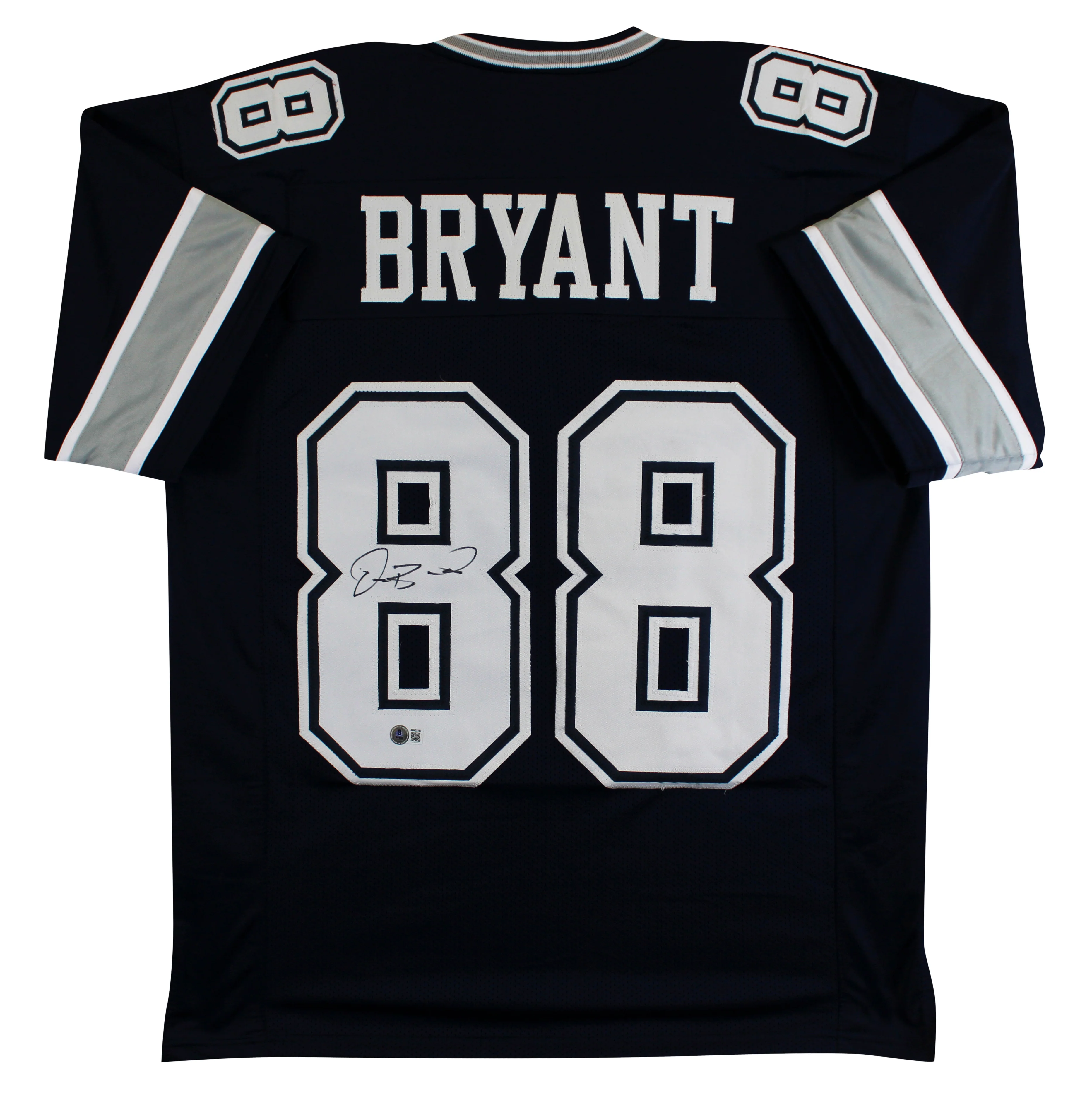 Dez Bryant Authentic Signed Navy Pro Style Jersey Autographed BAS Witnessed - Image 2