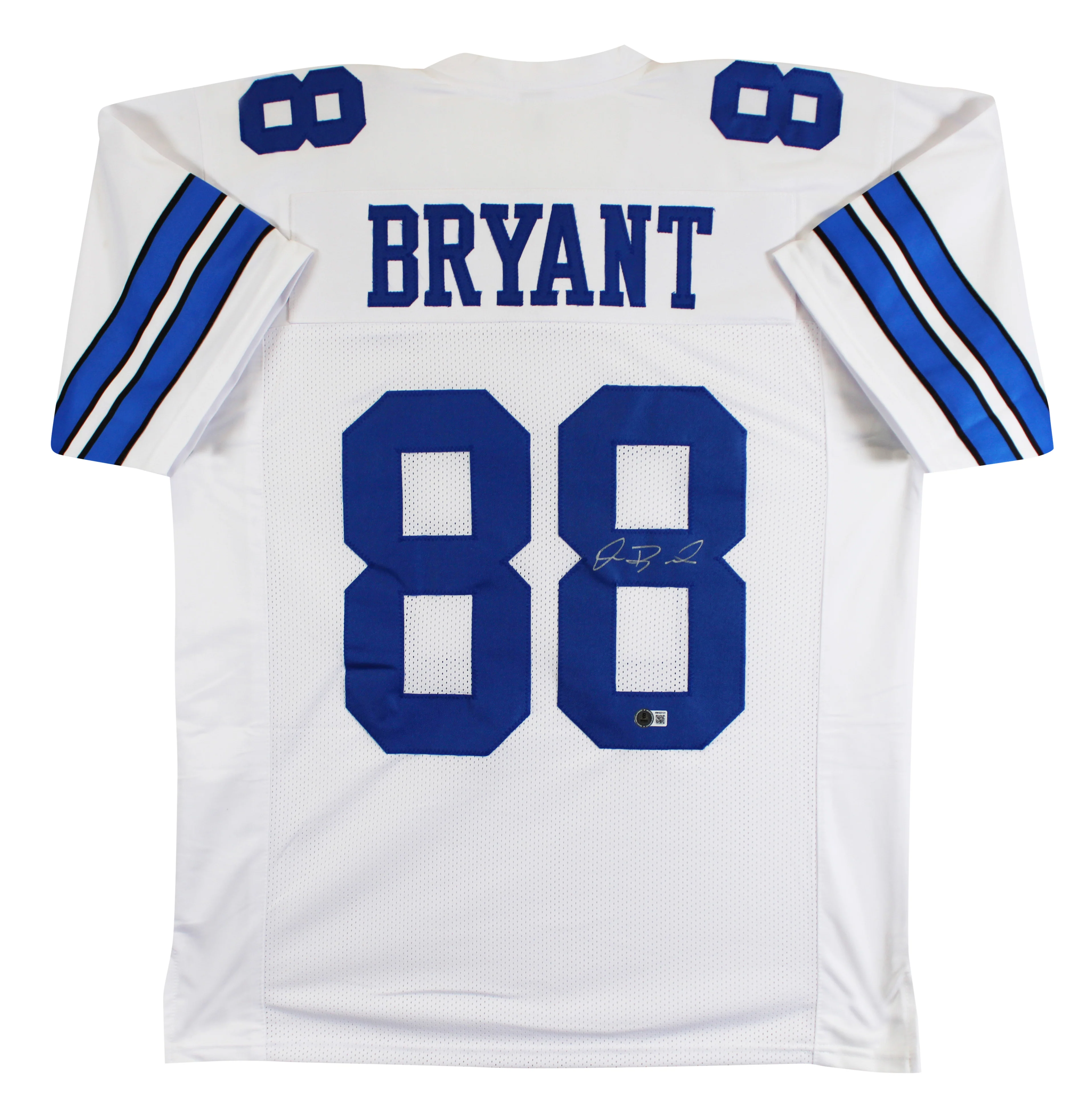 Dez Bryant Authentic Signed White Pro Style Jersey Autographed BAS Witnessed - Image 2