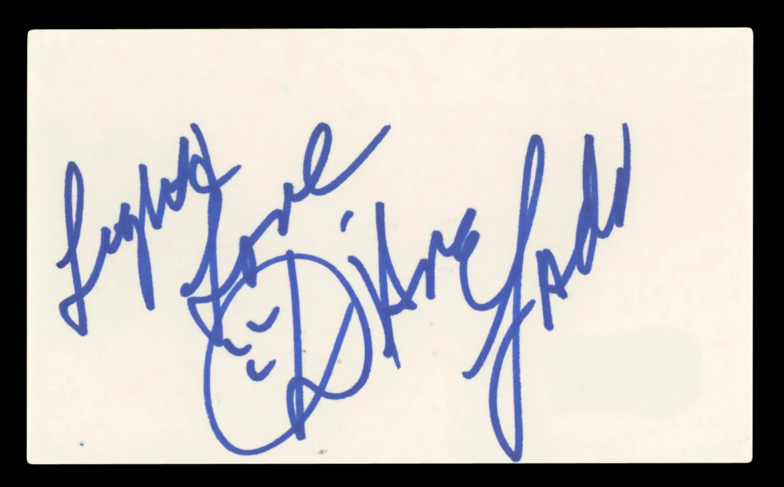 Diane Ladd Alice Doesn't Live Here Anymore Signed 3x5 Index Card BAS #BV03238