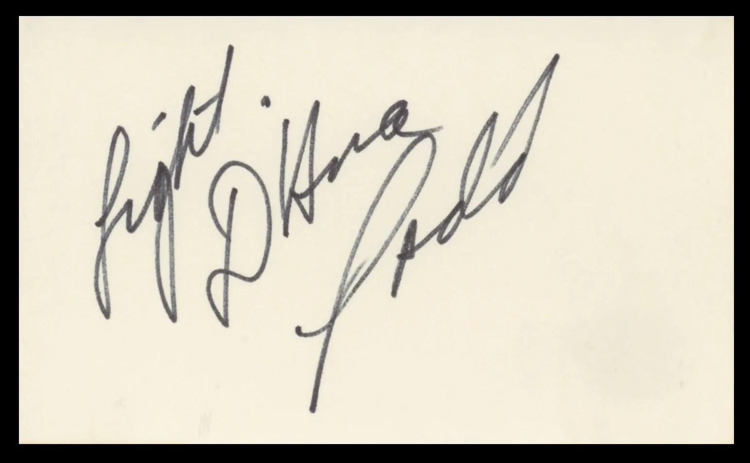 Diane Ladd Wild At Heart Light Authentic Signed 3x5 Index Card BAS #BV59068 - Image 2