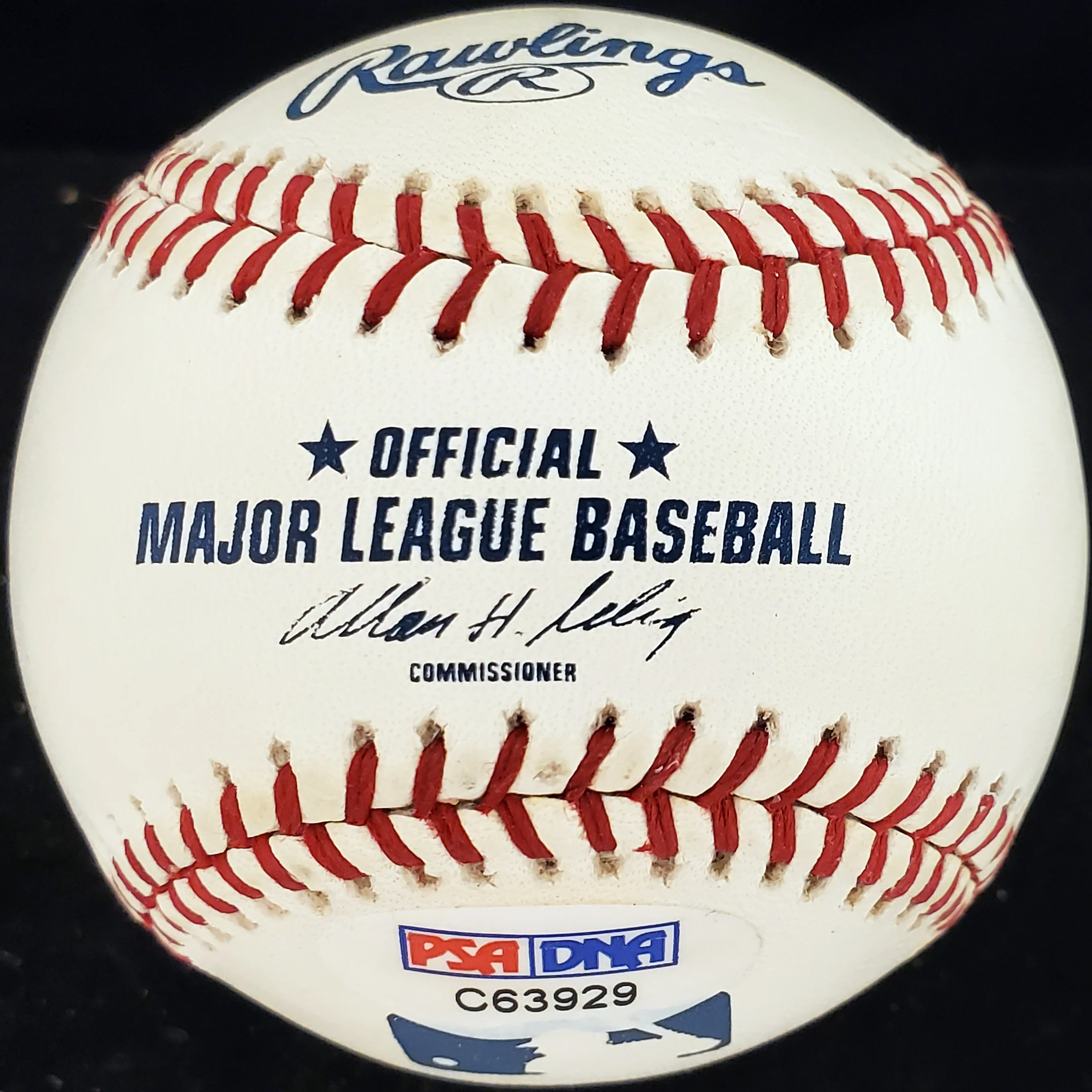 Dick Adams Autographed Official MLB Baseball Philadelphia A's PSA/DNA #C63929 - Image 2