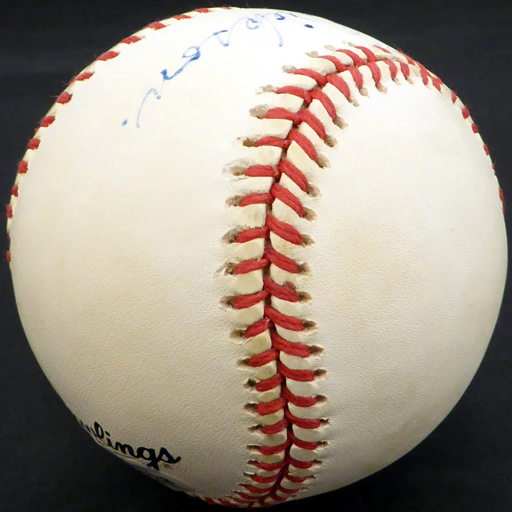 Dick "Leif" Errickson Autographed Official NL Baseball Chicago Cubs, Boston Braves Beckett BAS #F26728 - Image 5