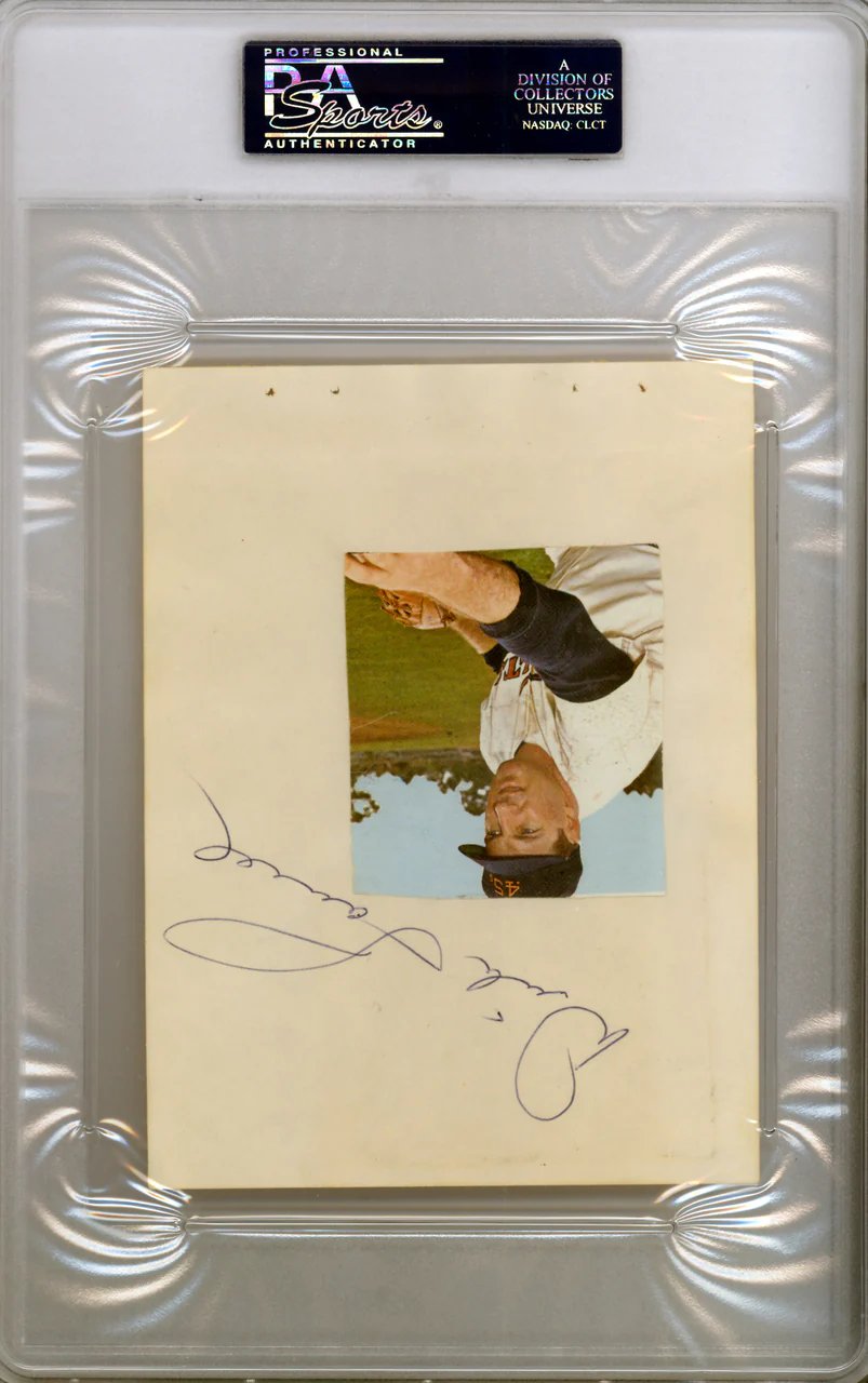 Dick "Turk" Farrell Autographed 4.5x6 Album Page Houston Colt. 45's PSA/DNA #83964301 - Image 2
