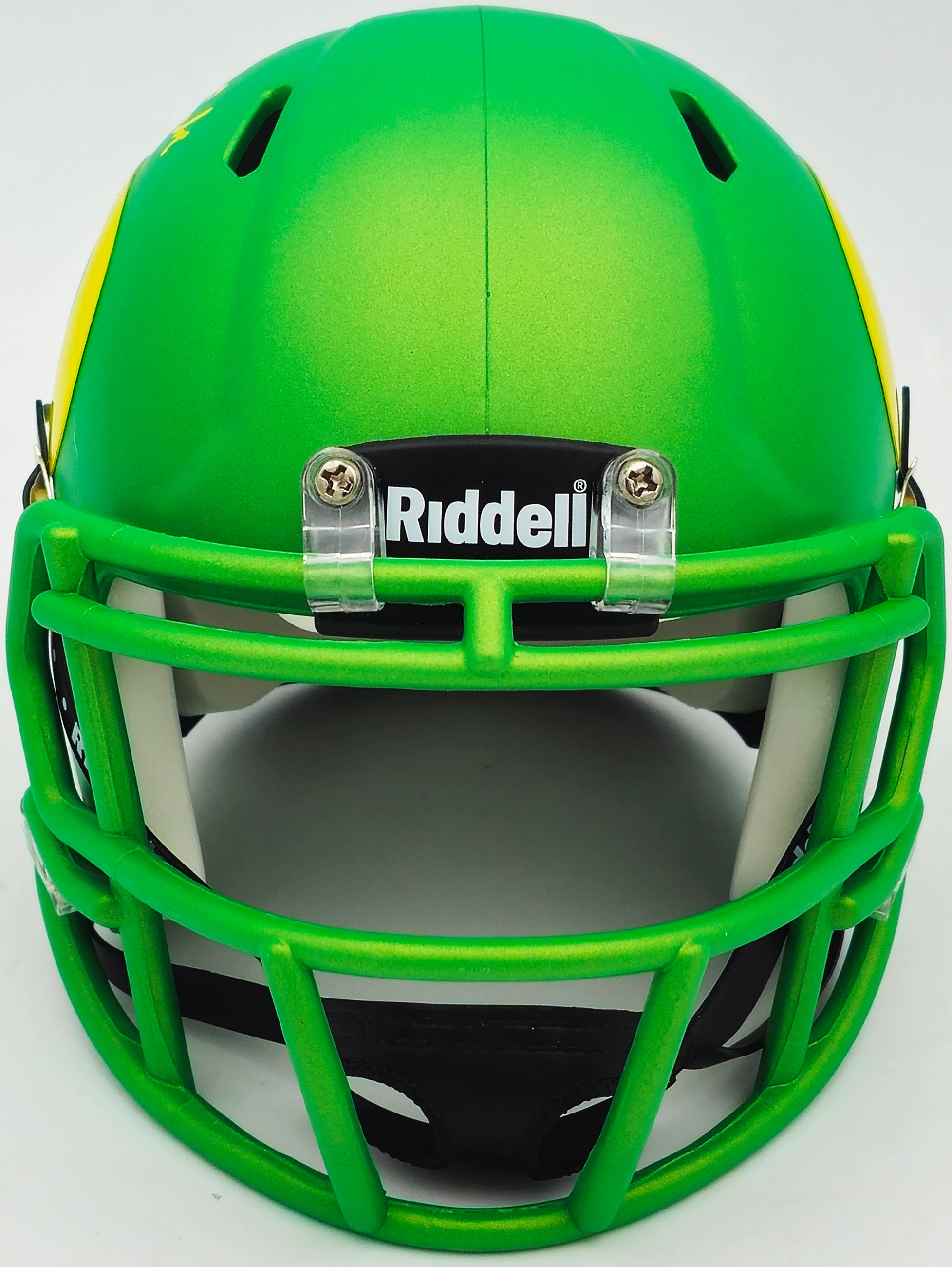 Dillon Gabriel Autographed Oregon Ducks Apple Green Speed Mini Helmet Beckett BAS Witness Stock #235759 - Image 3