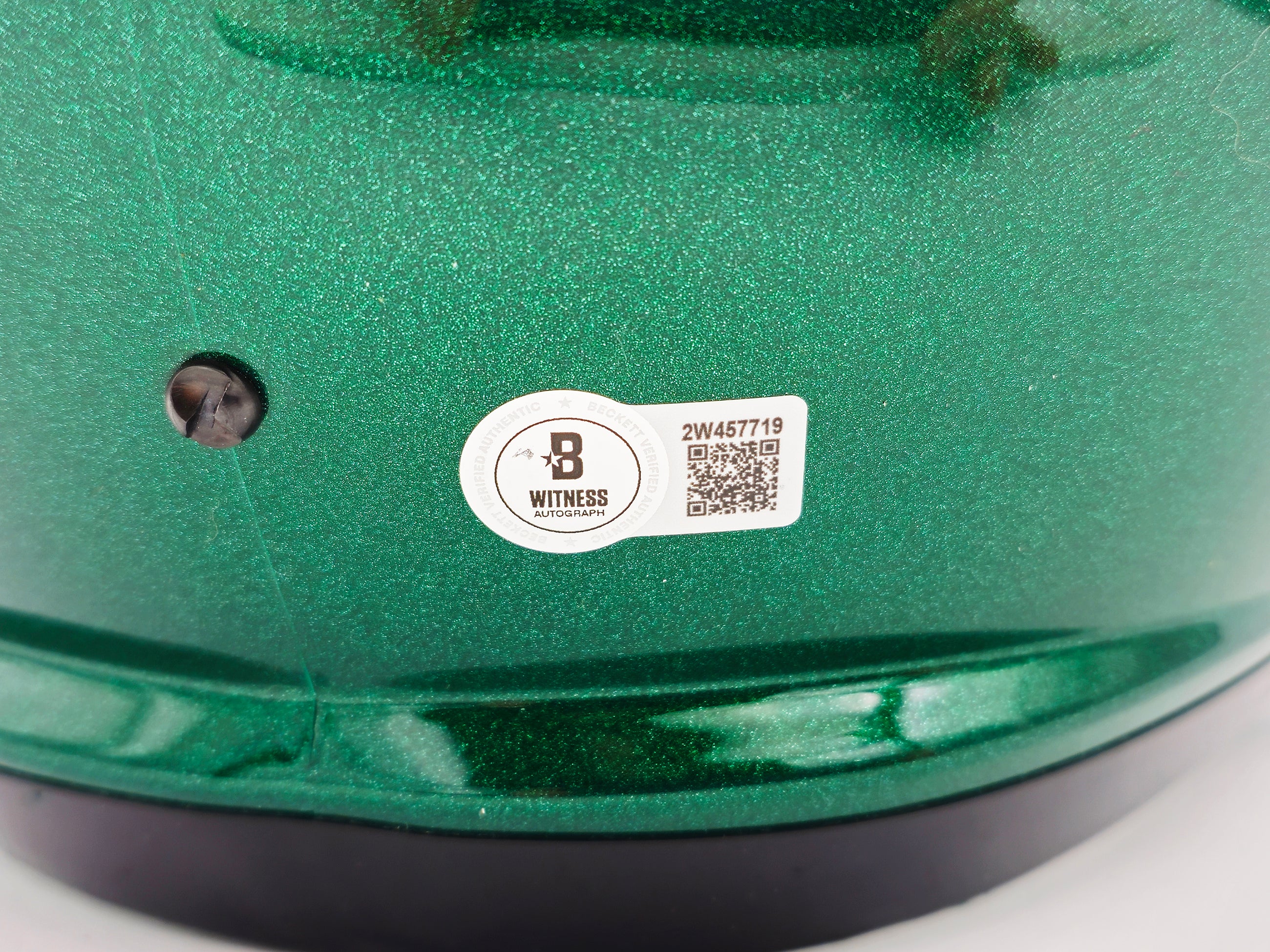 Dillon Gabriel Autographed Oregon Ducks Green Full Size Speed Replica Helmet Beckett BAS Witness Stock #235763 - Image 5