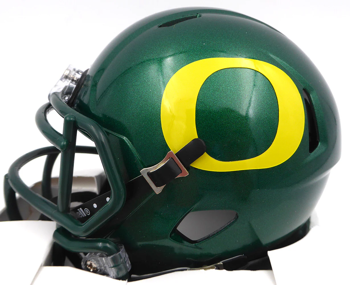 Dillon Gabriel Autographed Oregon Ducks Mini Helmet (Smudged) Beckett BAS QR #2W458521 - Image 4