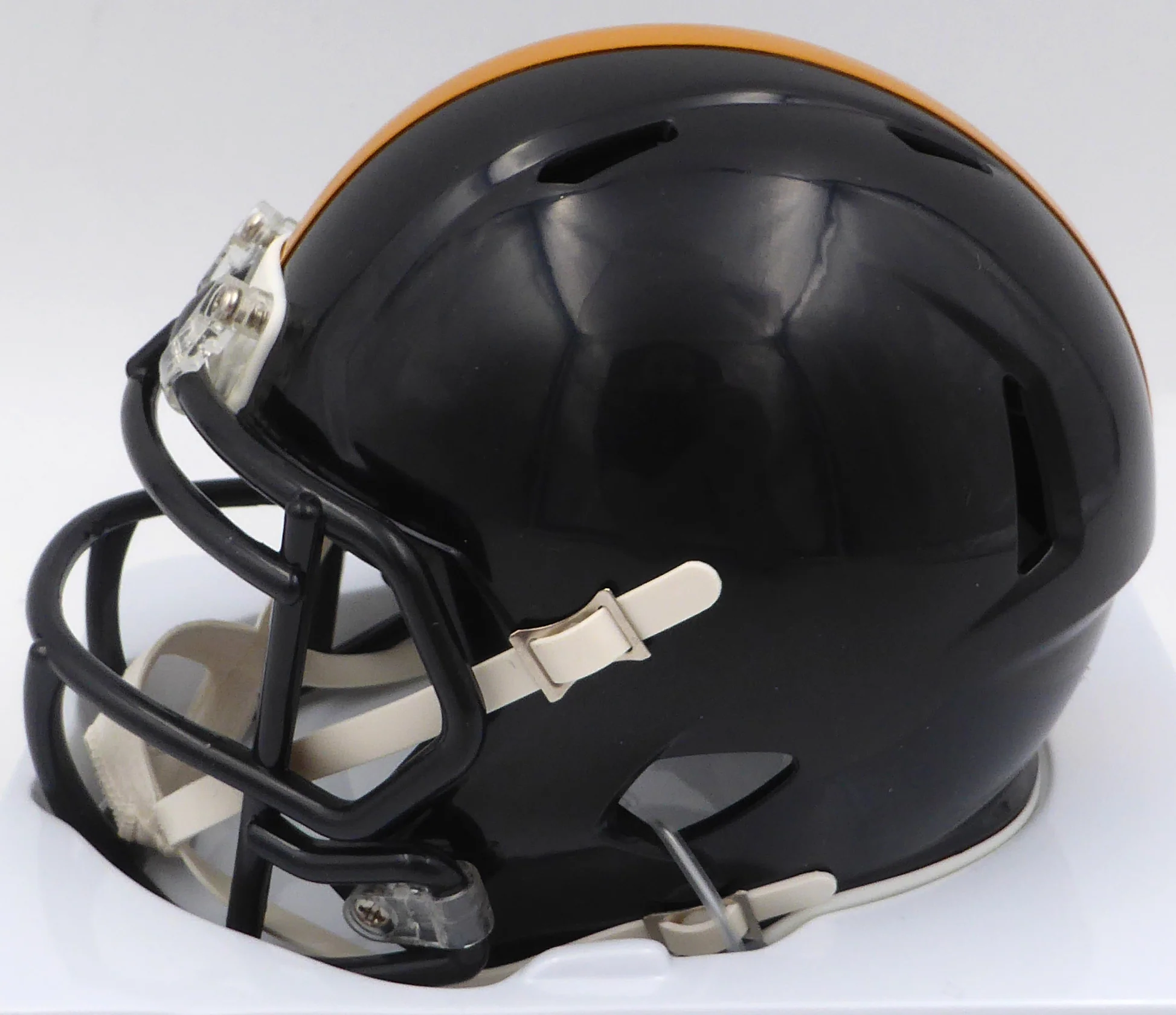 Diontae Johnson Autographed Black Speed Mini Helmet Pittsburgh Steelers Fanatics Holo #B789069 - Image 4