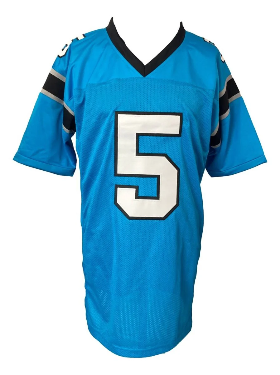 Diontae Johnson Carolina Signed Blue Football Jersey JSA ITP - Image 3