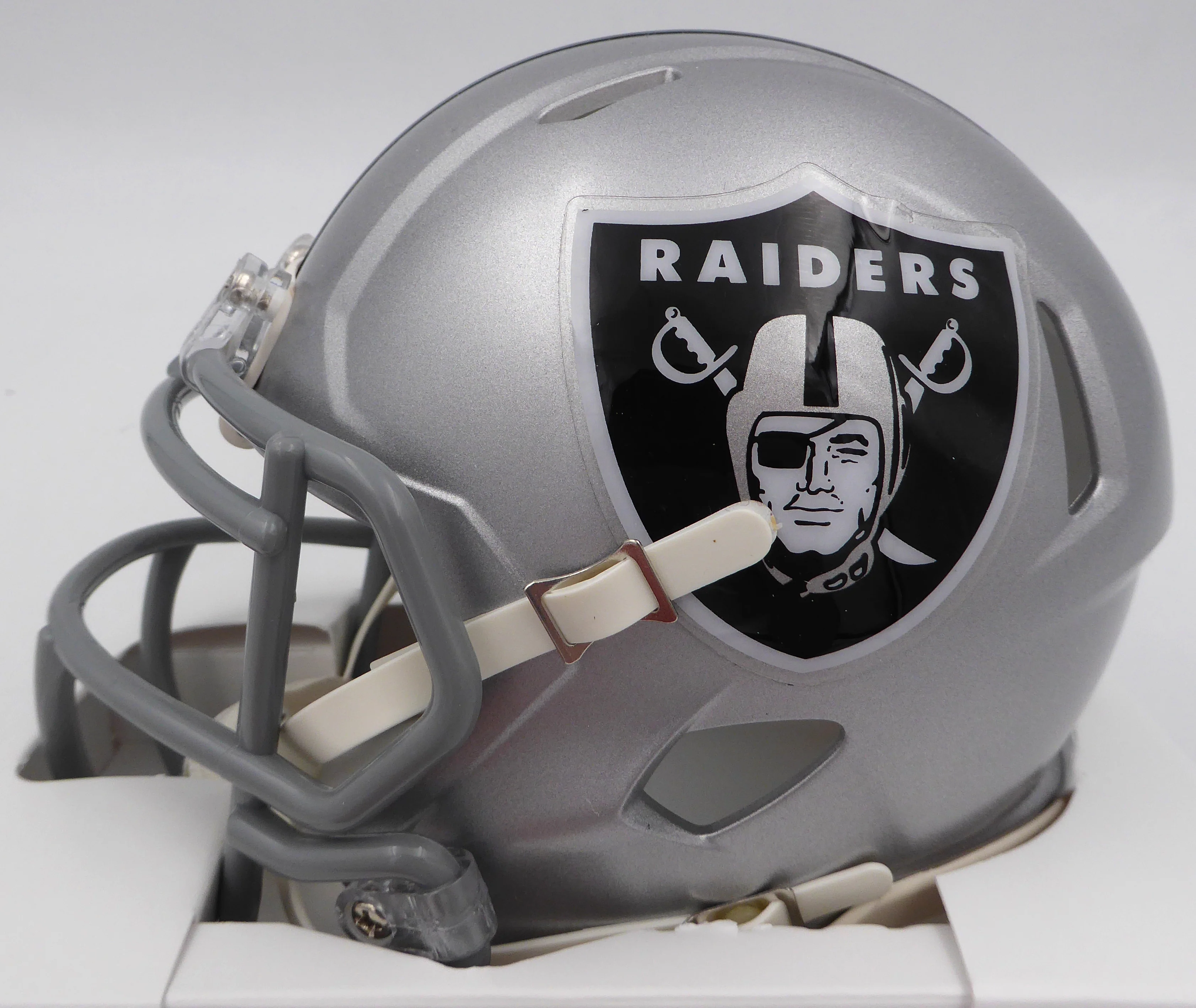 DJ D.J. Turner Autographed Las Vegas Raiders Mini Helmet "Just Win Baby" Beckett BAS QR #2W133220 - Image 5