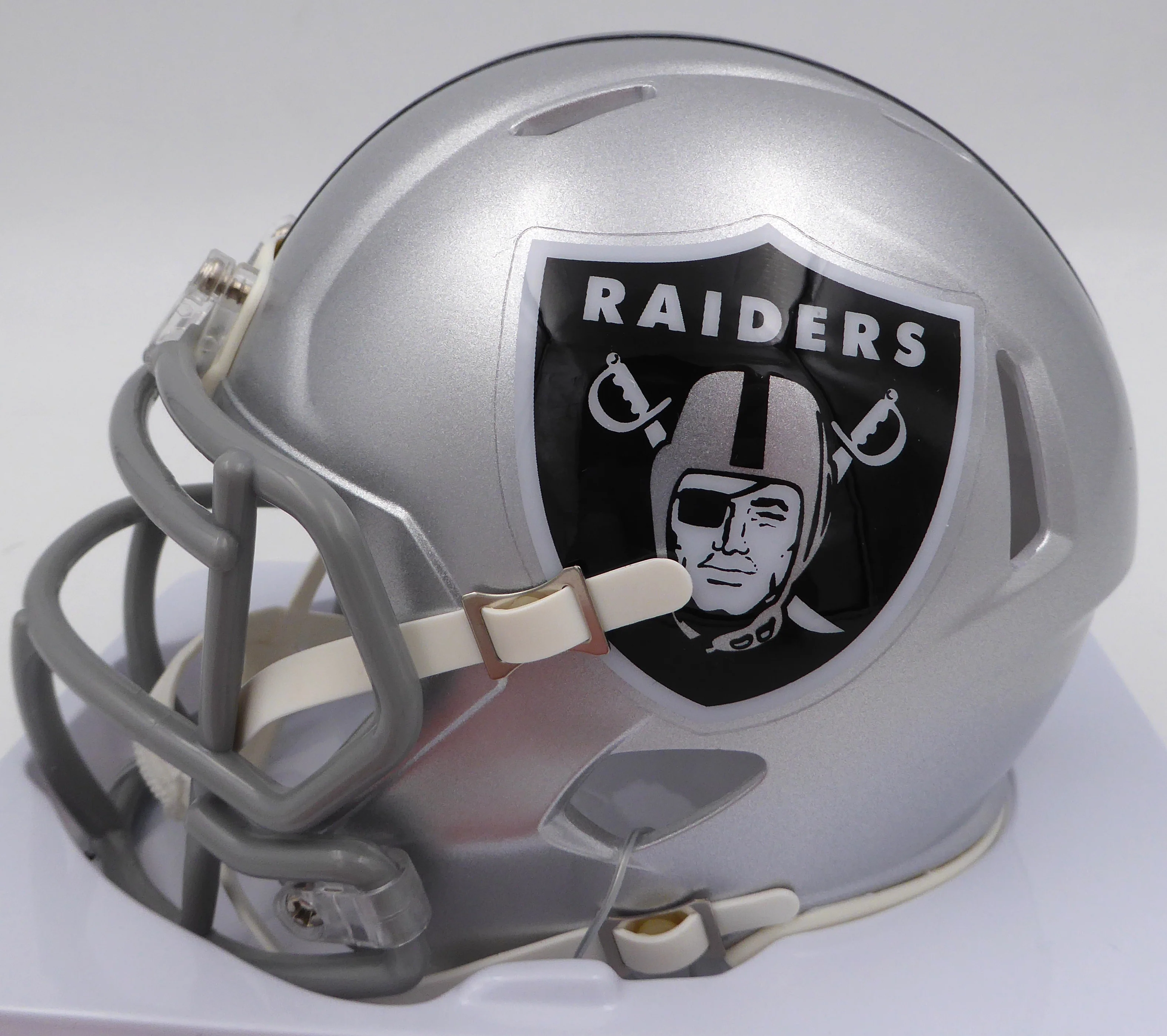 DJ D.J. Turner Autographed Las Vegas Raiders Mini Helmet "Just Win Baby" Beckett BAS QR #2W133361 - Image 5