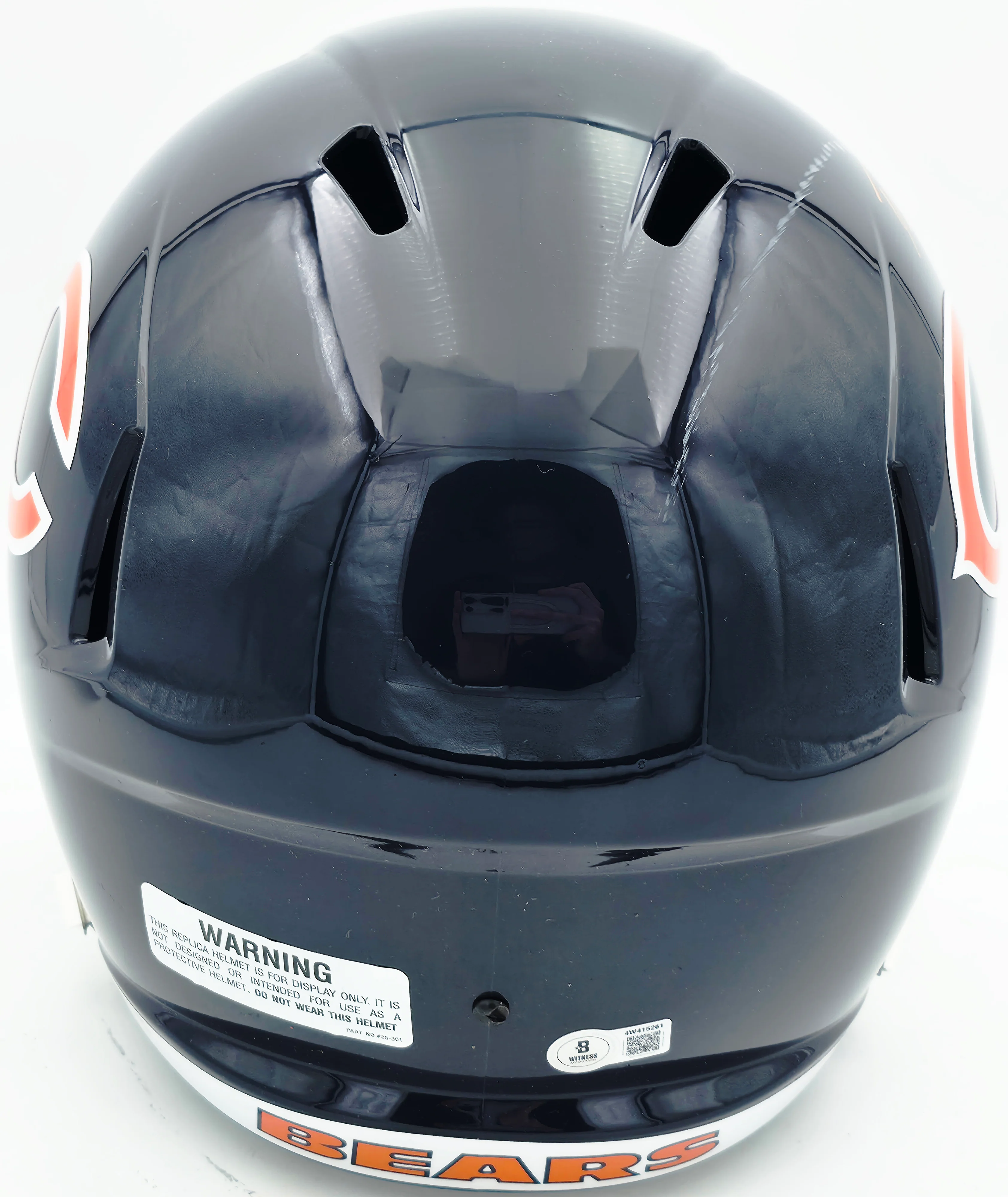 DJ Moore Autographed Chicago Bears Blue Full Size Speed Replica Helmet (Mark) Beckett BAS Witness #4W415261 - Image 5