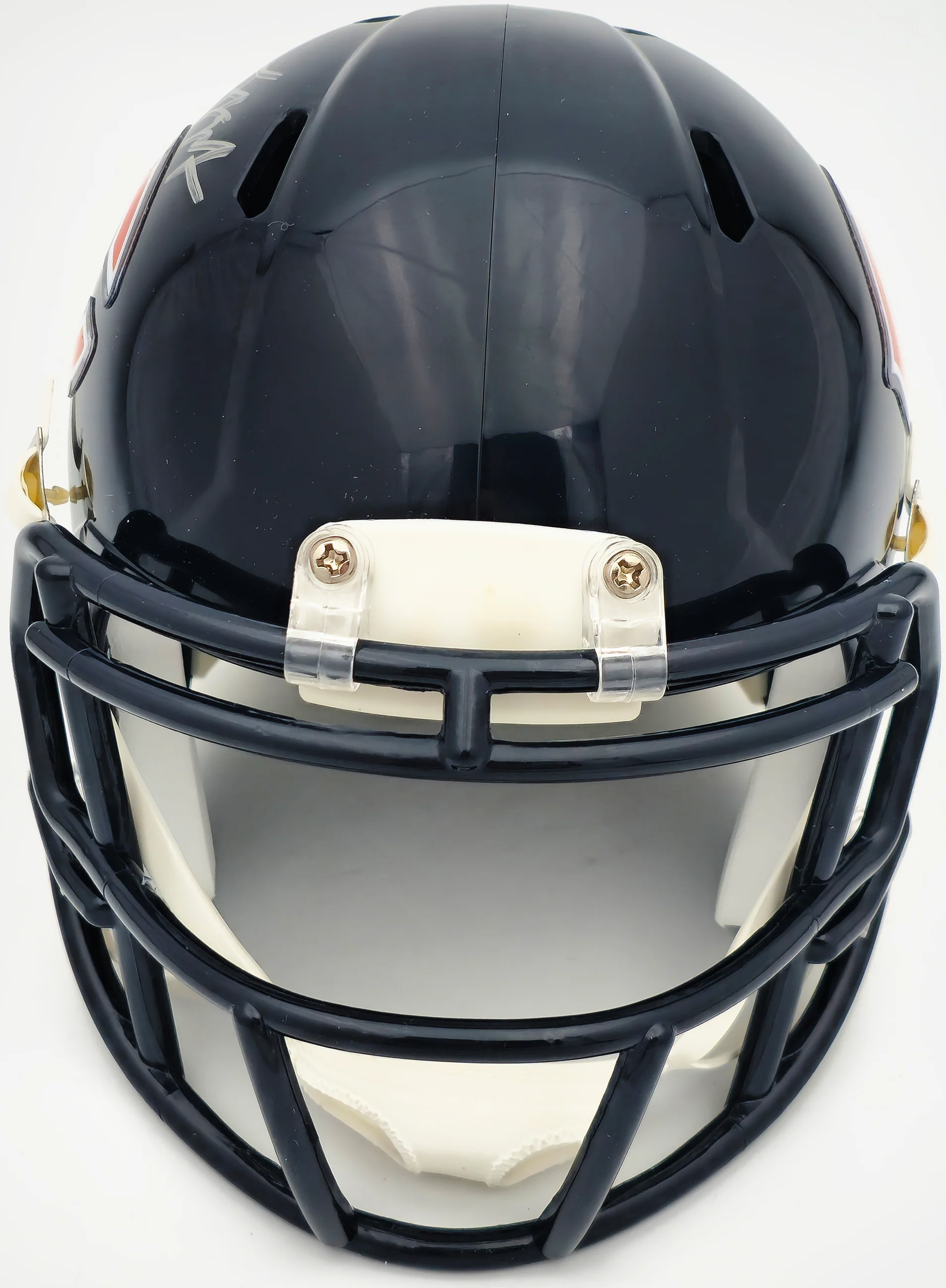 DJ Moore Autographed Chicago Bears Blue Speed Mini Helmet Beckett BAS Witness Stock #224750 - Image 3