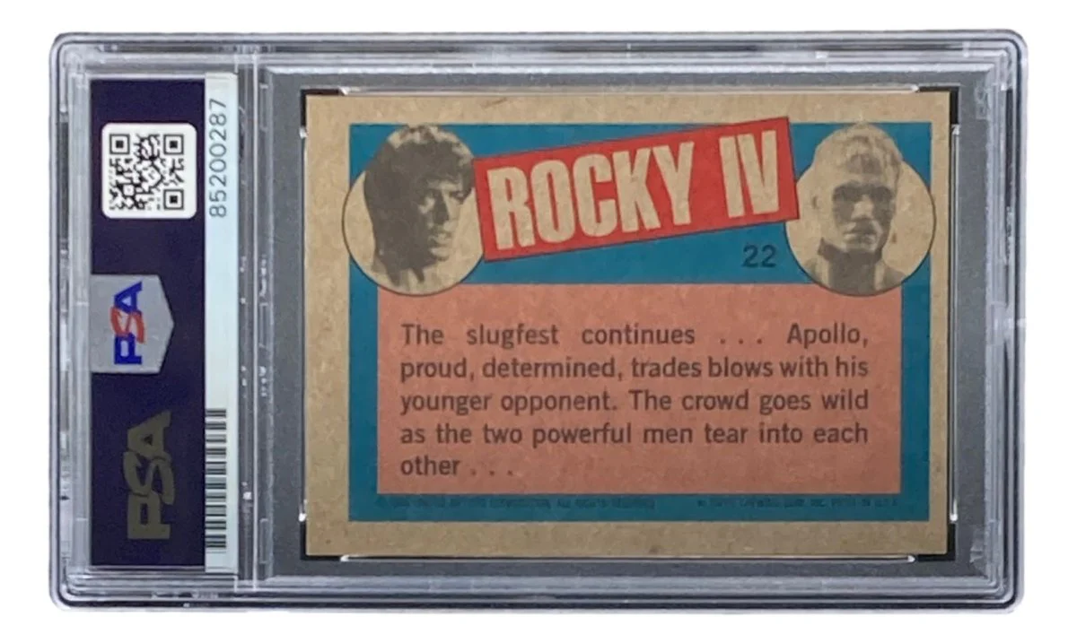 Dolph Lundgren Signed 1985 Topps #22 Rocky IV Ivan Drago Trading Card PSA/DNA - Image 2