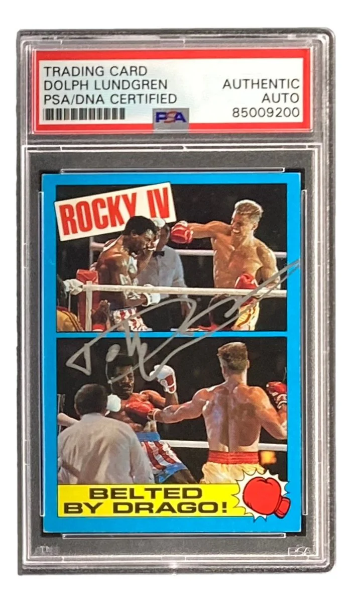 Dolph Lundgren Signed Ivan Drago 1985 Topps #21 Trading Card PSA/DNA