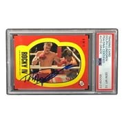 Dolph Lundgren Signed Ivan Drago 1985 Topps #6 Sticker Card PSA/DNA Gem MT 10 - Image 3
