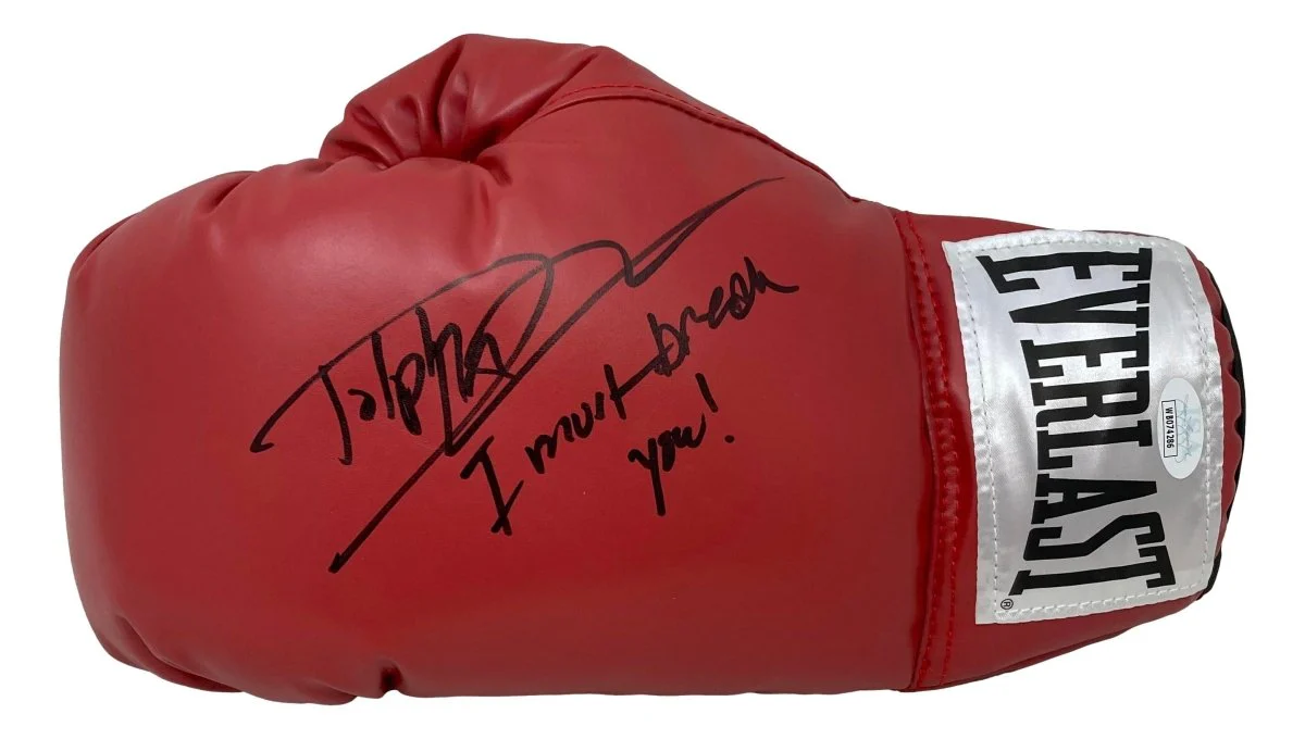 Dolph Lundgren Signed Left Everlast Boxing Glove I Must Break You Inscr JSA ITP - Image 5
