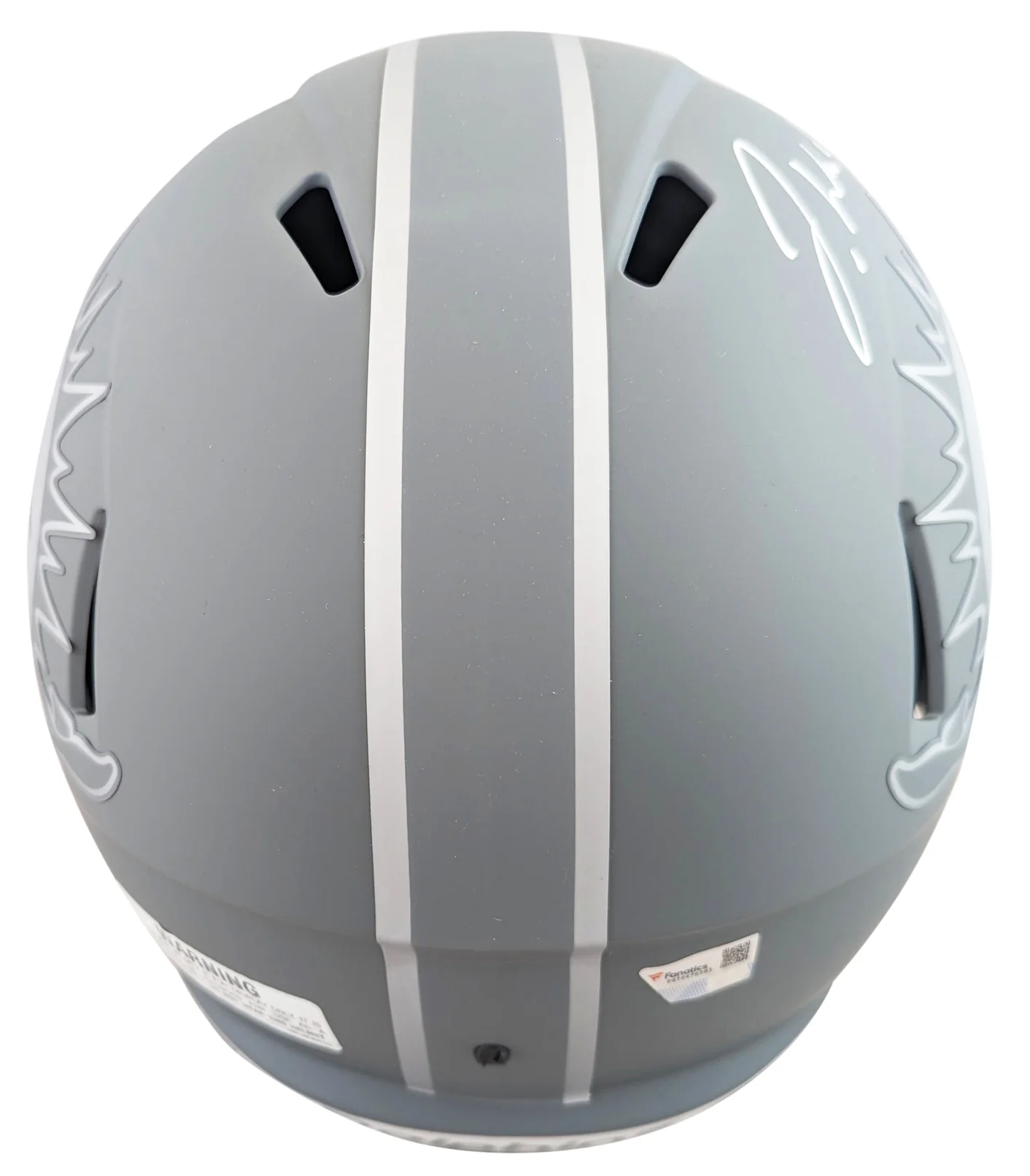 Dolphins Jaylen Waddle Signed Slate Full Size Speed Rep Helmet W/ Case Fanatics - Image 4