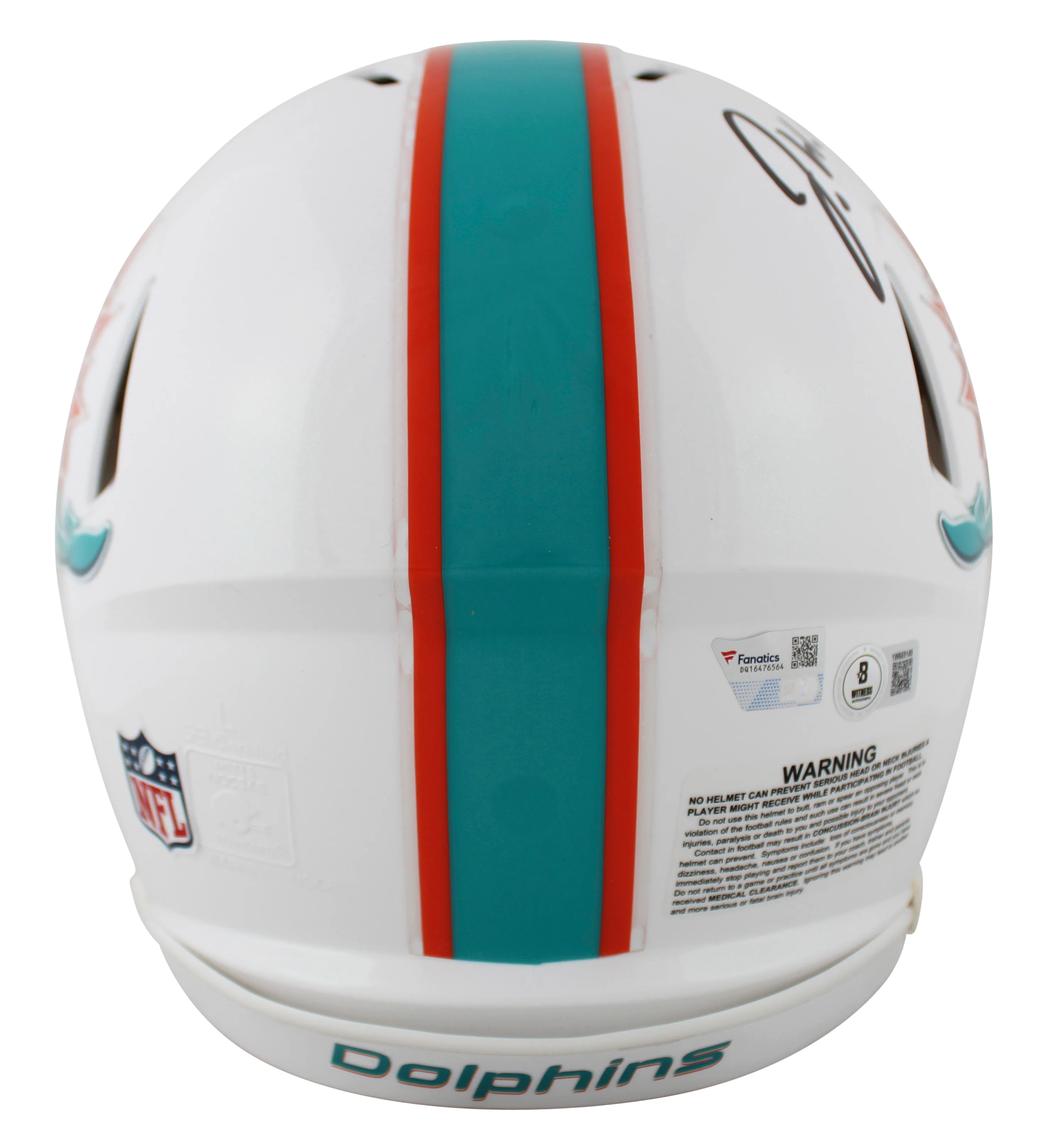 Dolphins Jaylen Waddle & Tyreek Hill Signed F/S Speed Proline Helmet W/ Case BAS - Image 4