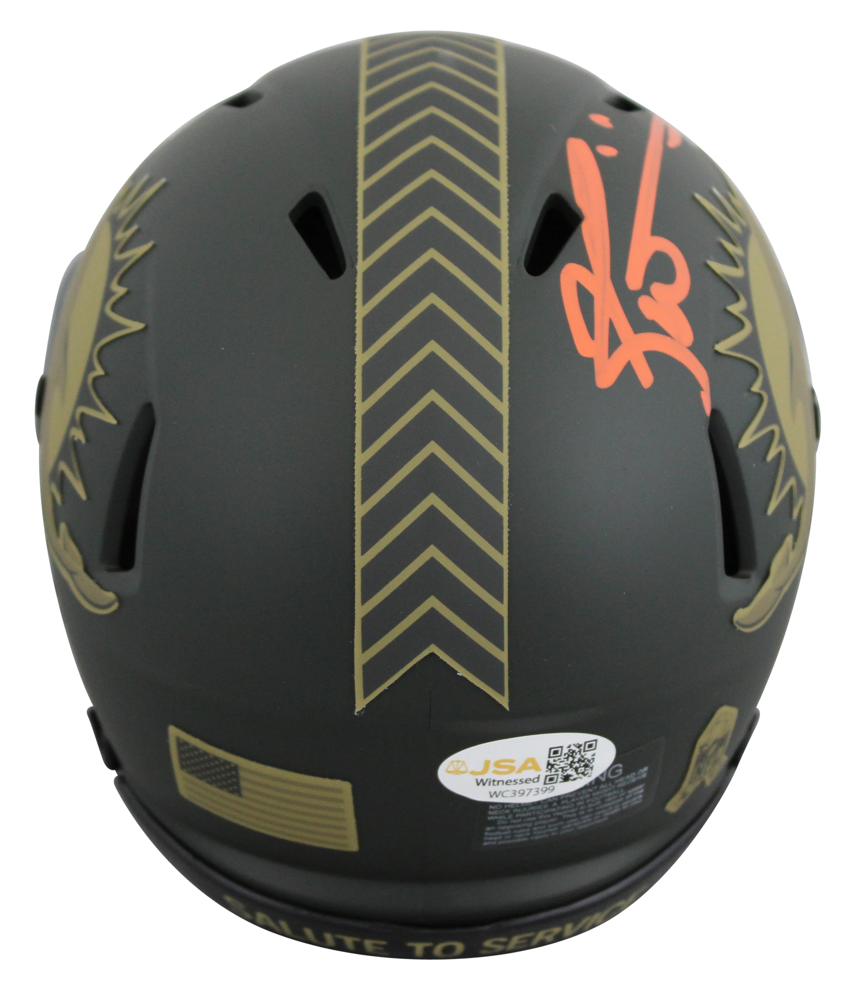 Dolphins Ricky Williams Signed STS IV Speed Mini Helmet W/ Case JSA Witness - Image 4