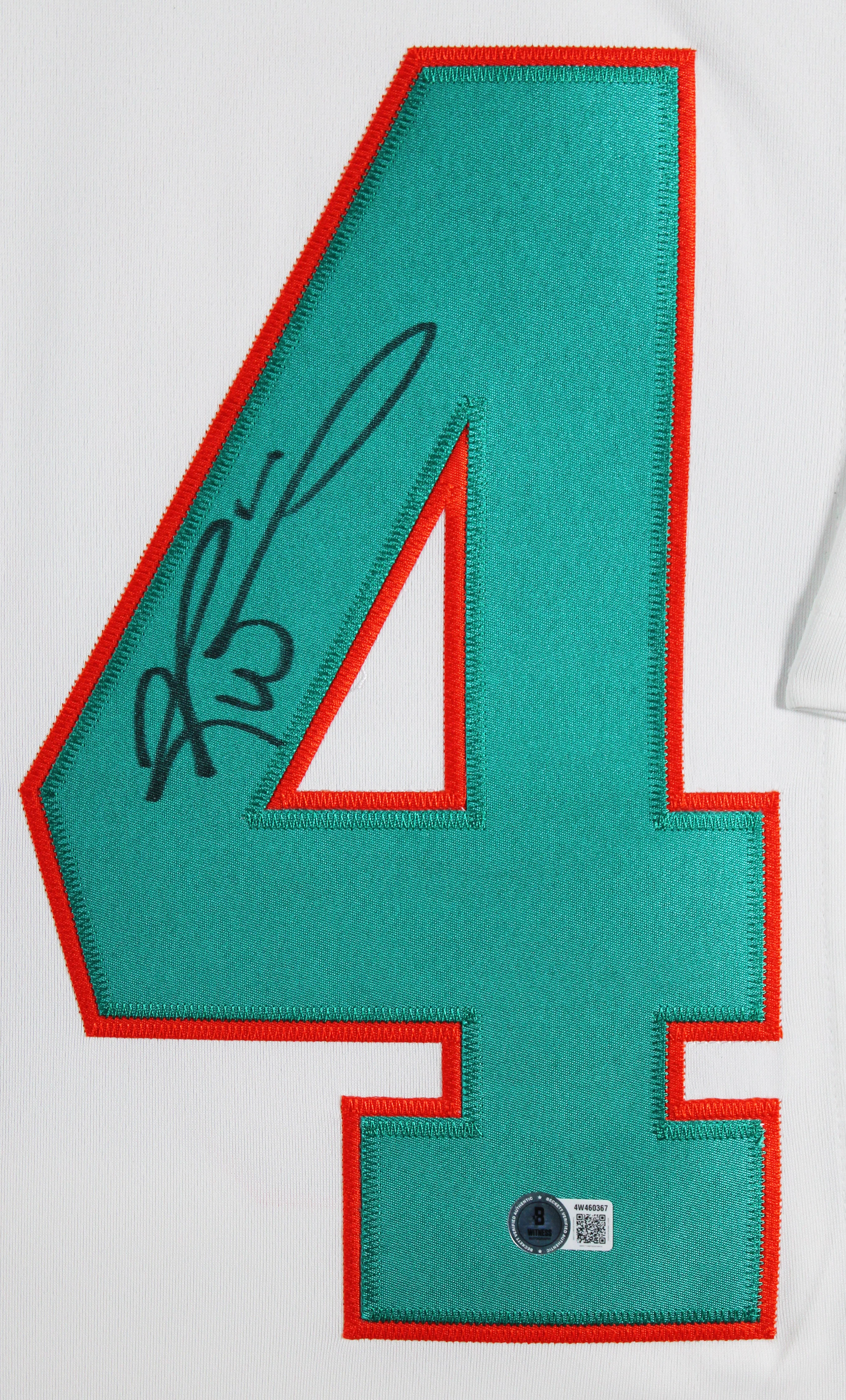 Dolphins Ricky Williams Signed White Nike Limited Framed Jersey BAS Witnessed 2 - Image 3