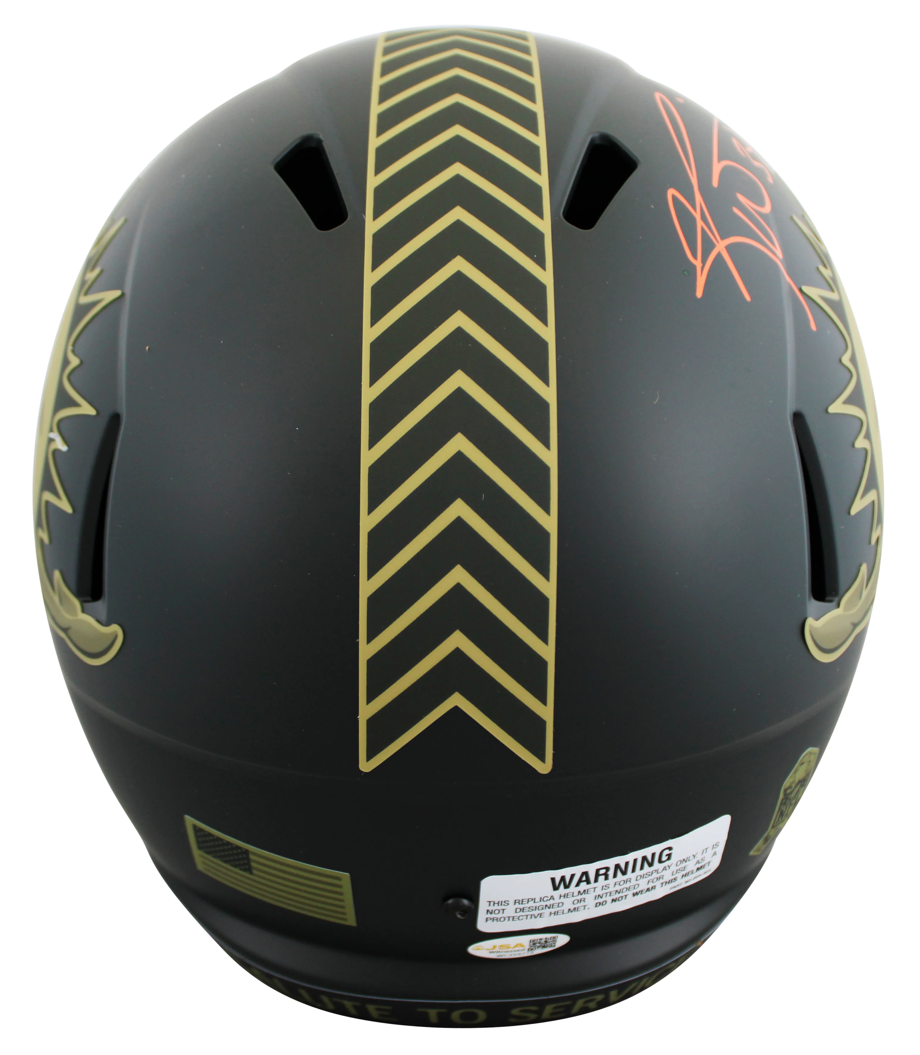 Dolphins Ricky Williams "SWE" Signed STS IV Full Size Speed Rep Helmet JSA Wit - Image 3