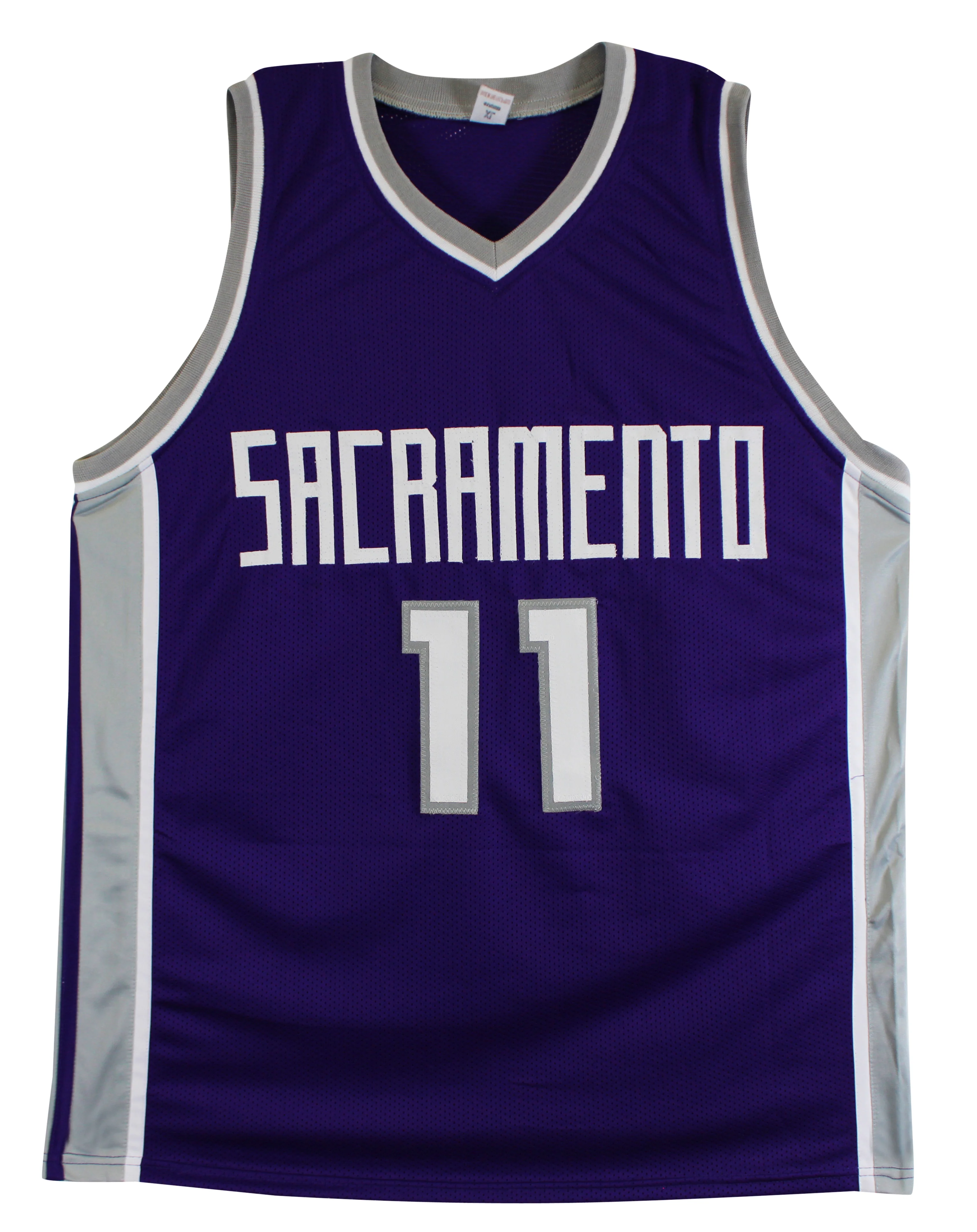Domantas Sabonis Authentic Signed Purple Pro Style Jersey BAS Witnessed 2 - Image 4