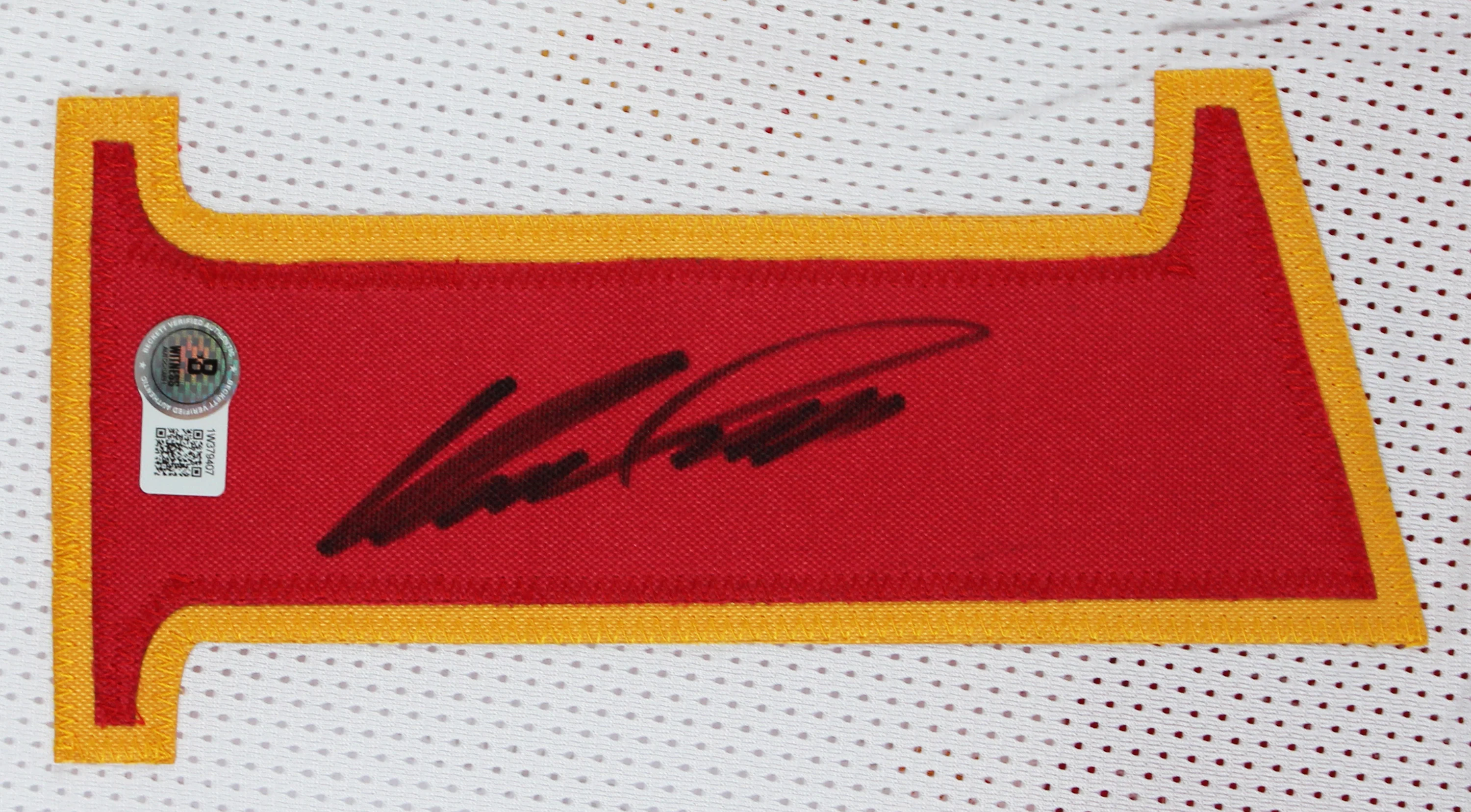 Dominique Wilkins Authentic Signed White Pro Style Framed Jersey BAS Witnessed - Image 3