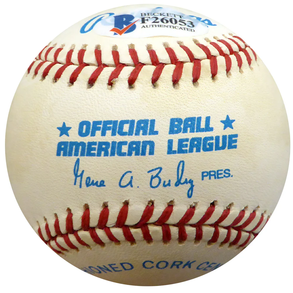 Don Bollweg Autographed Official AL Baseball New York Yankees, St. Louis Cardinals Beckett BAS #F26053 - Image 2