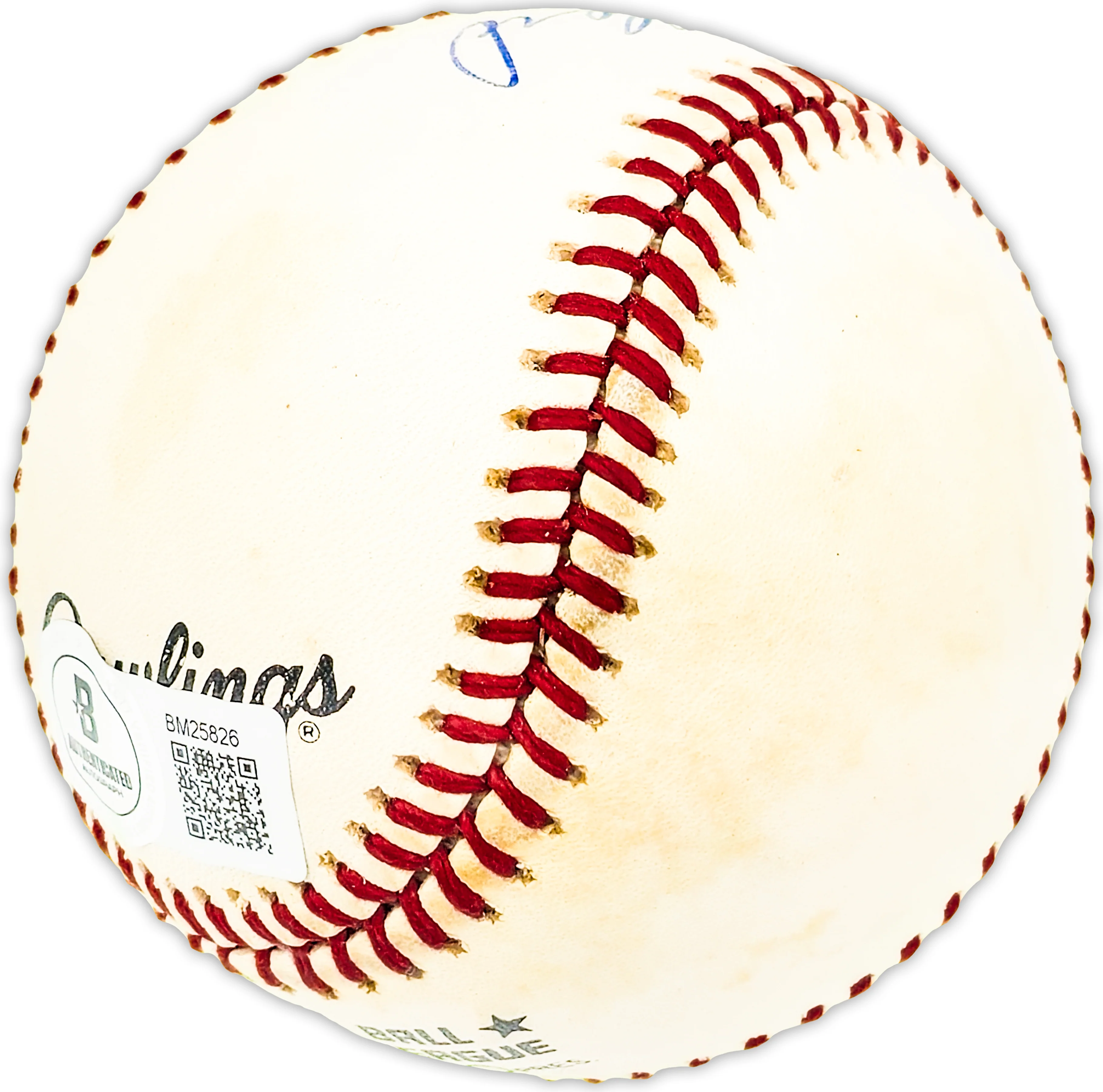 Don Dillard Autographed Official NL Baseball Indians, Milwaukee Braves Beckett BAS QR #BM25826 - Image 3