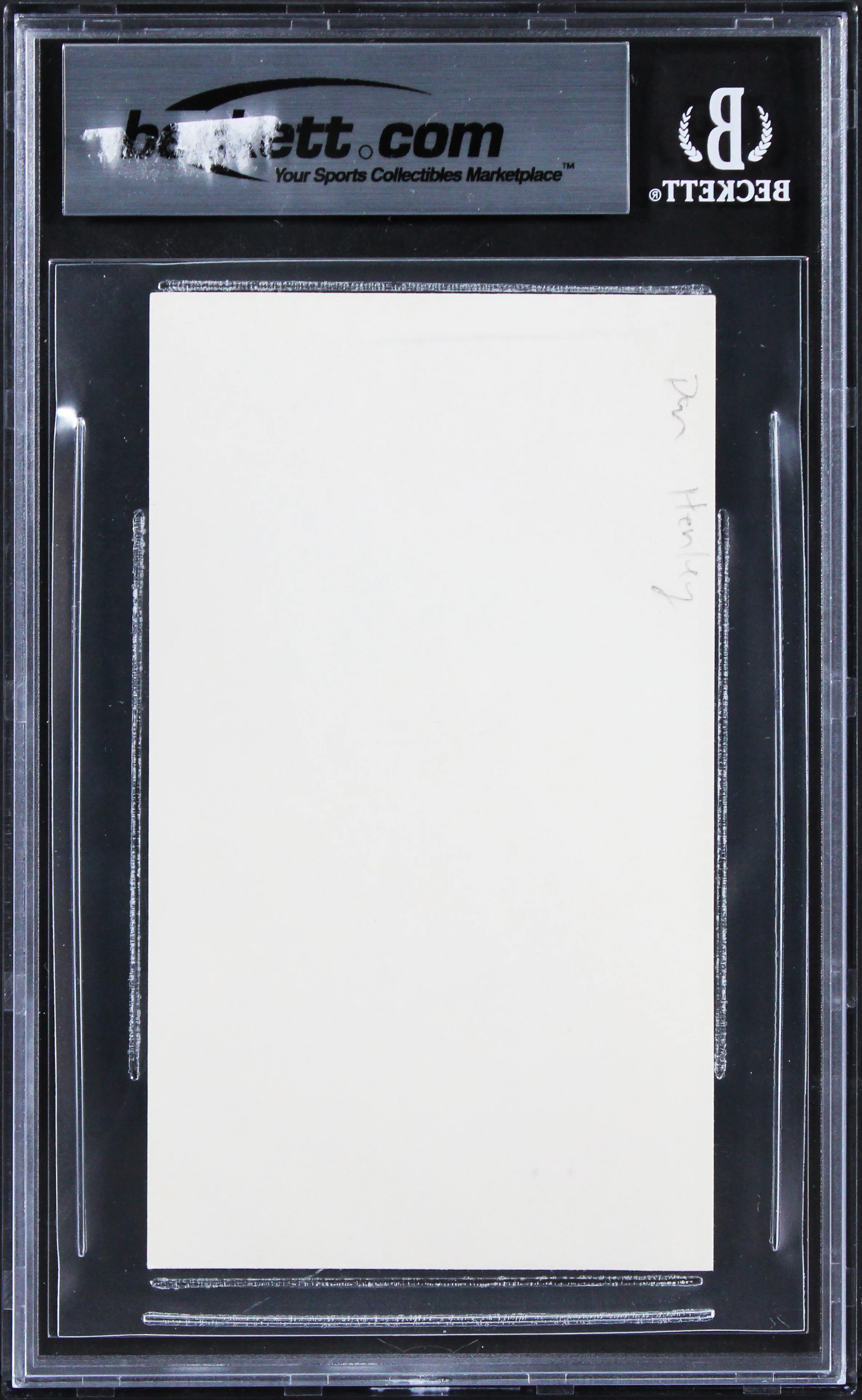 Don Henley The Eagles Authentic Signed 3x5 Index Card Autographed BAS Slabbed - Image 3
