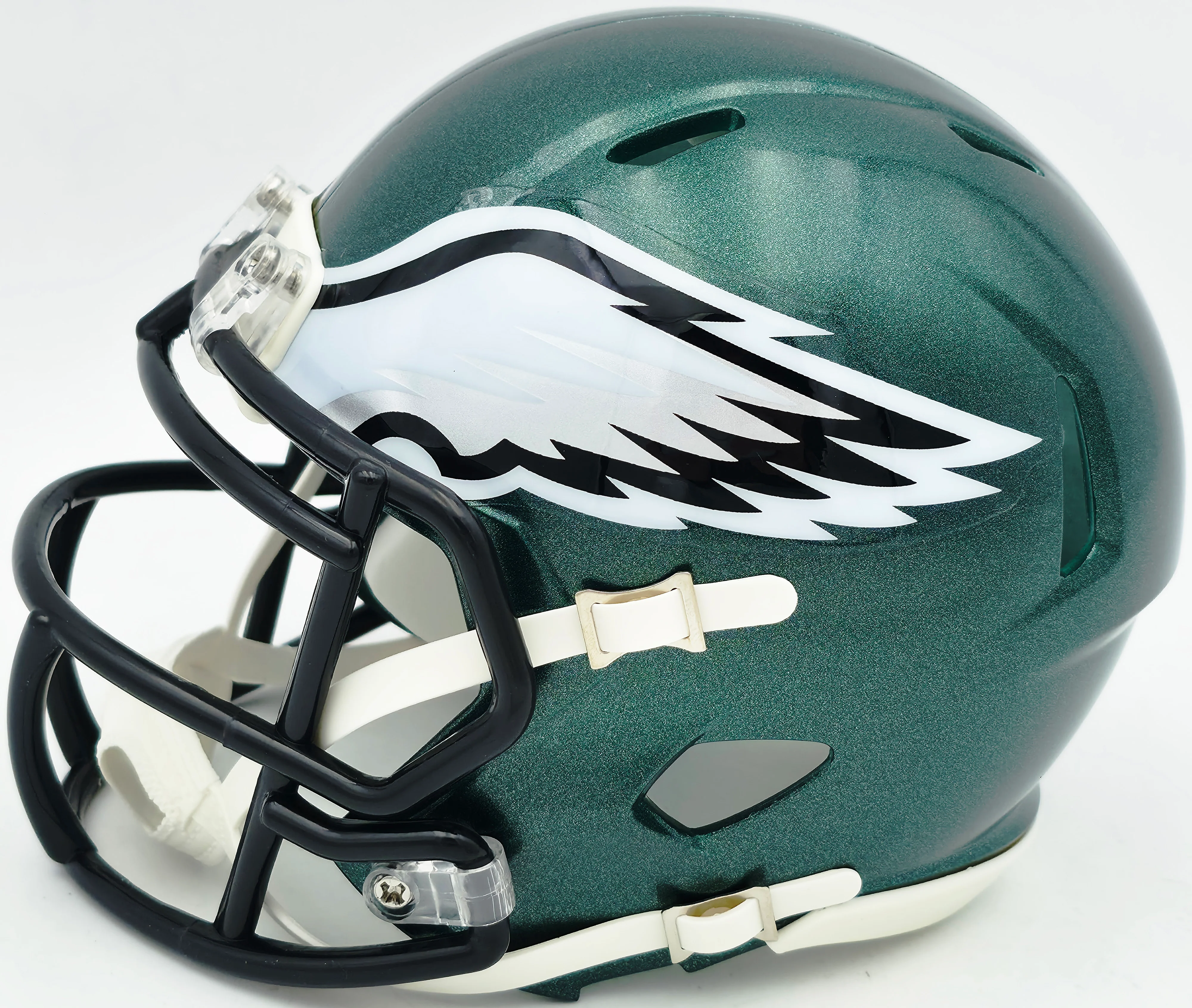 Donovan McNabb Autographed Philadelphia Eagles Green Mini Helmet Beckett BAS Witness Stock #256865 - Image 5
