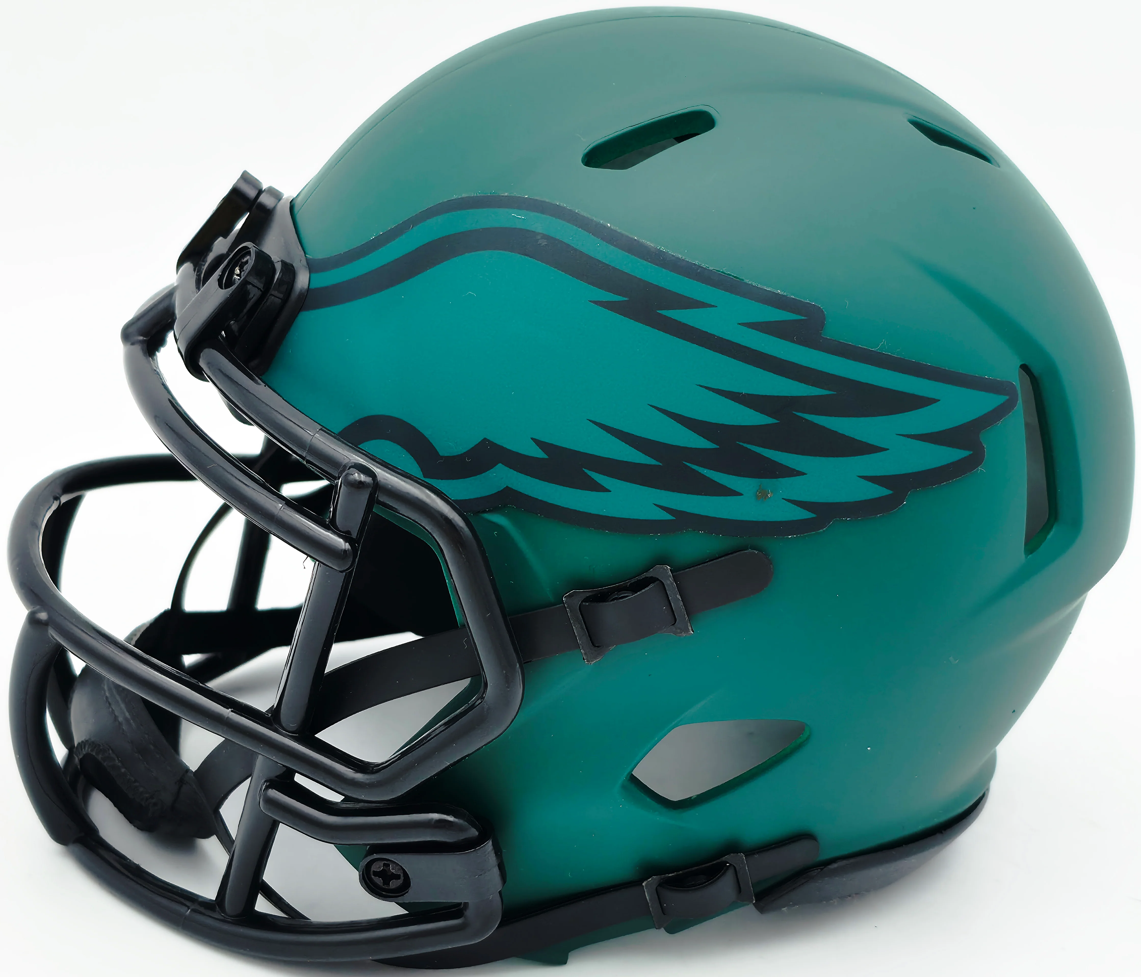 Donovan McNabb Autographed Philadelphia Eagles Rave Green Mini Helmet Beckett BAS Witness Stock #256863 - Image 5
