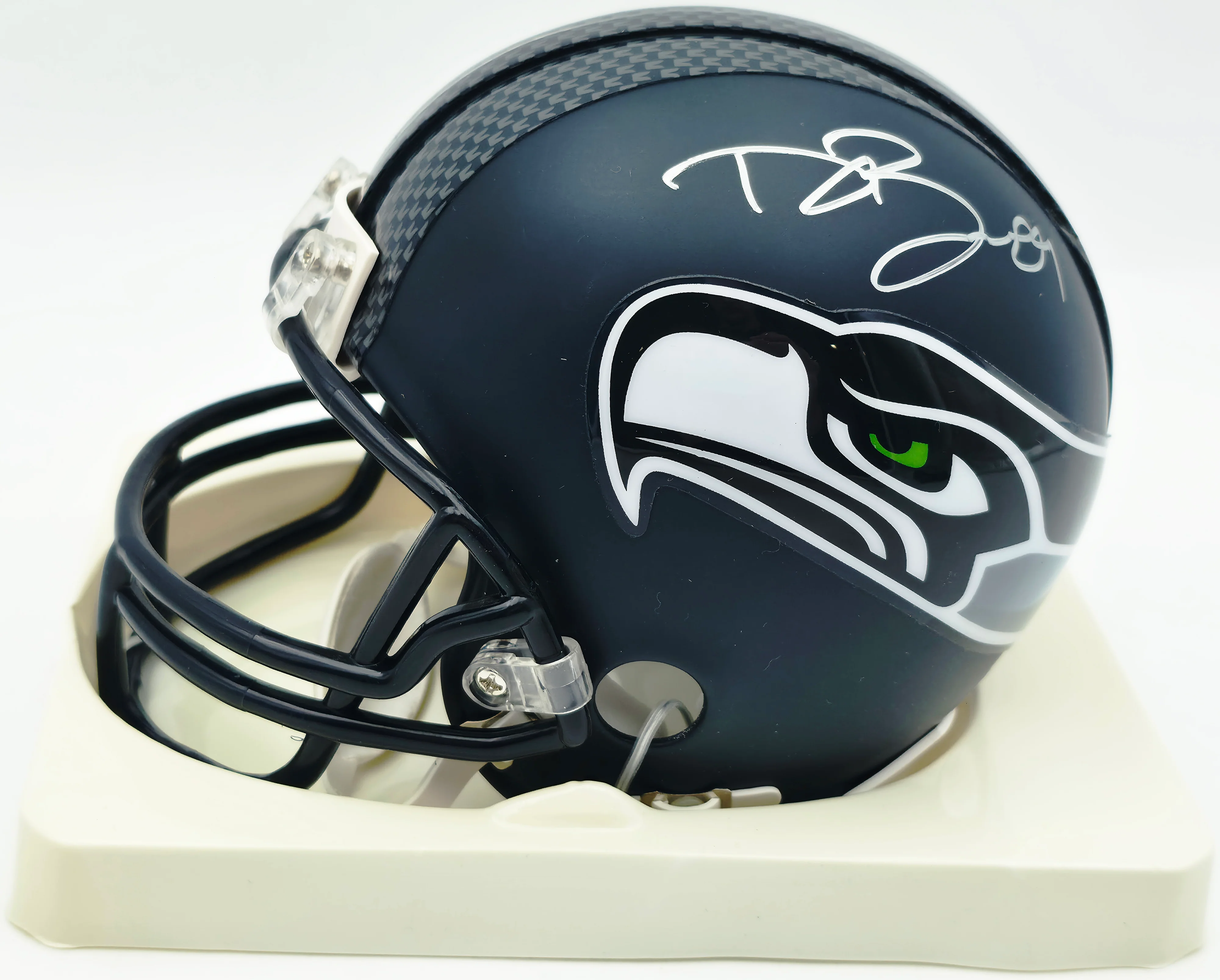 Doug Baldwin Autographed Seattle Seahawks Blue Mini Helmet MCS Holo #63695