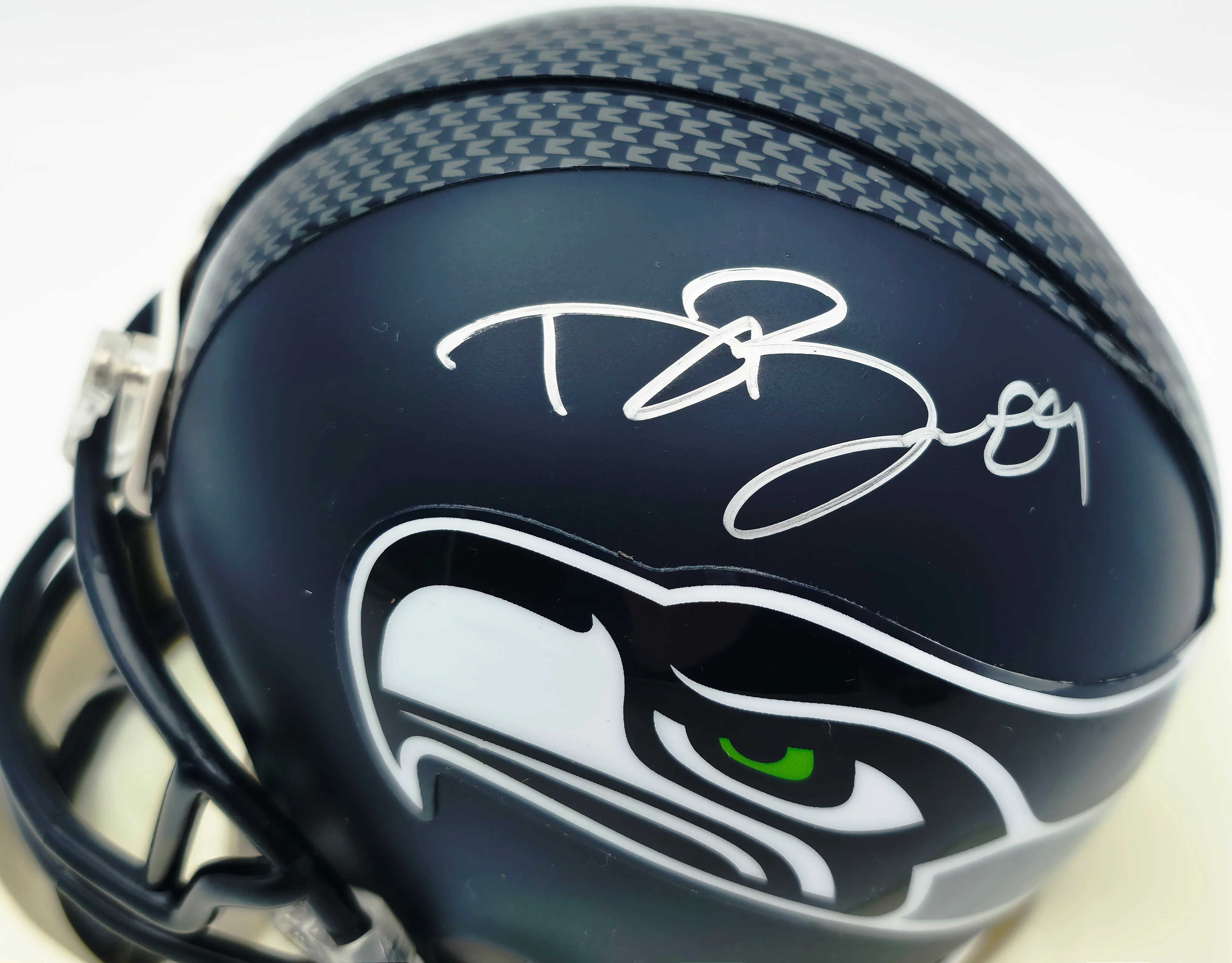 Doug Baldwin Autographed Seattle Seahawks Blue Mini Helmet MCS Holo #63695 - Image 2