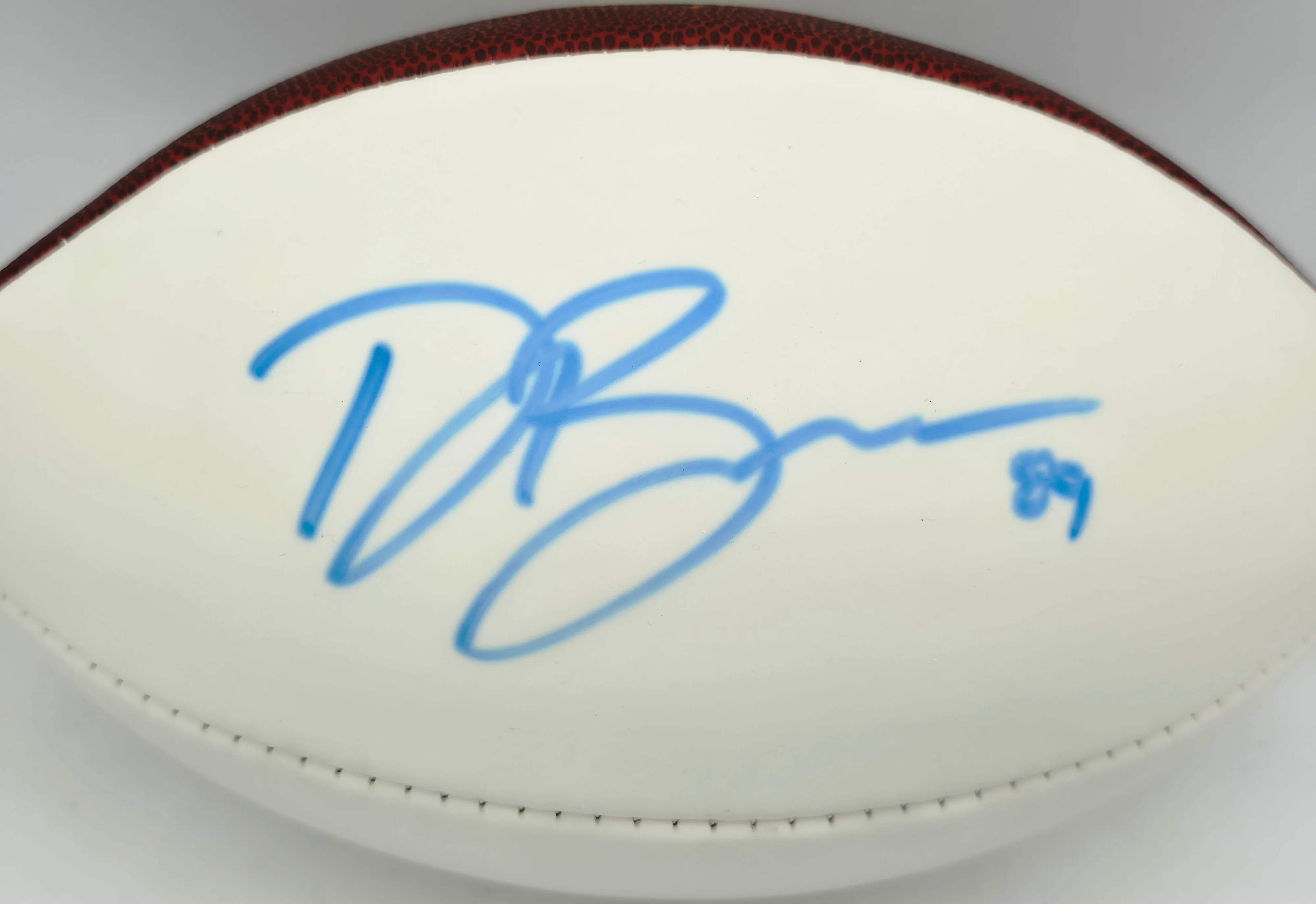 Doug Baldwin Autographed White NFL Football Seattle Seahawks MCS Holo #63697 - Image 2